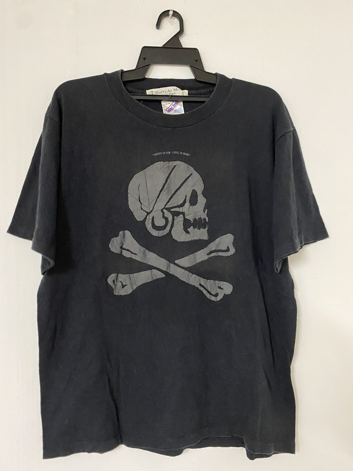 Japanese Brand × Vintage Vintage Skull Tee Rock Me Baby Tee Size US L / EU 52-54 / 3 - 1 Thumbnail