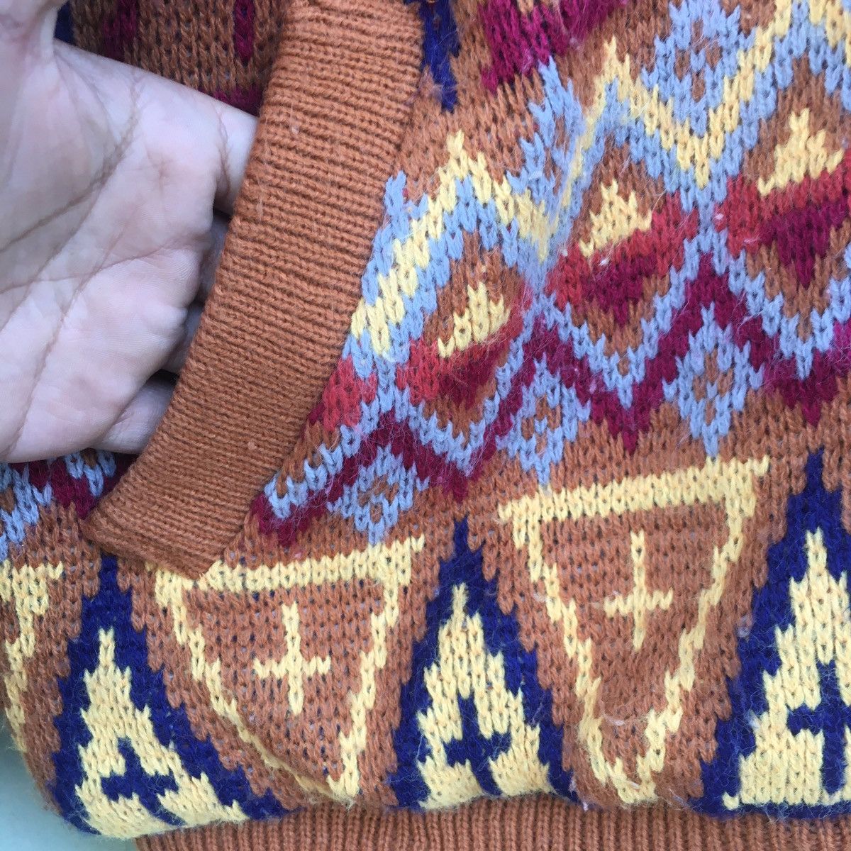 Japanese Brand Japanese Navajo Sherpa Knit Jacket Size US M / EU 48-50 / 2 - 4 Thumbnail