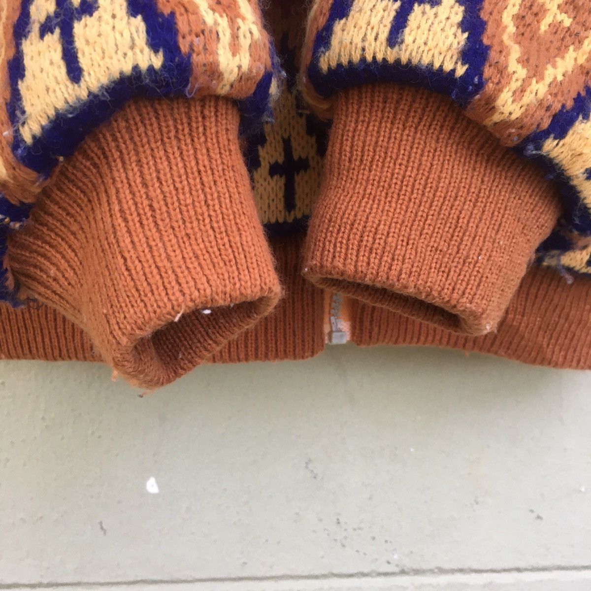Japanese Brand Japanese Navajo Sherpa Knit Jacket Size US M / EU 48-50 / 2 - 5 Thumbnail