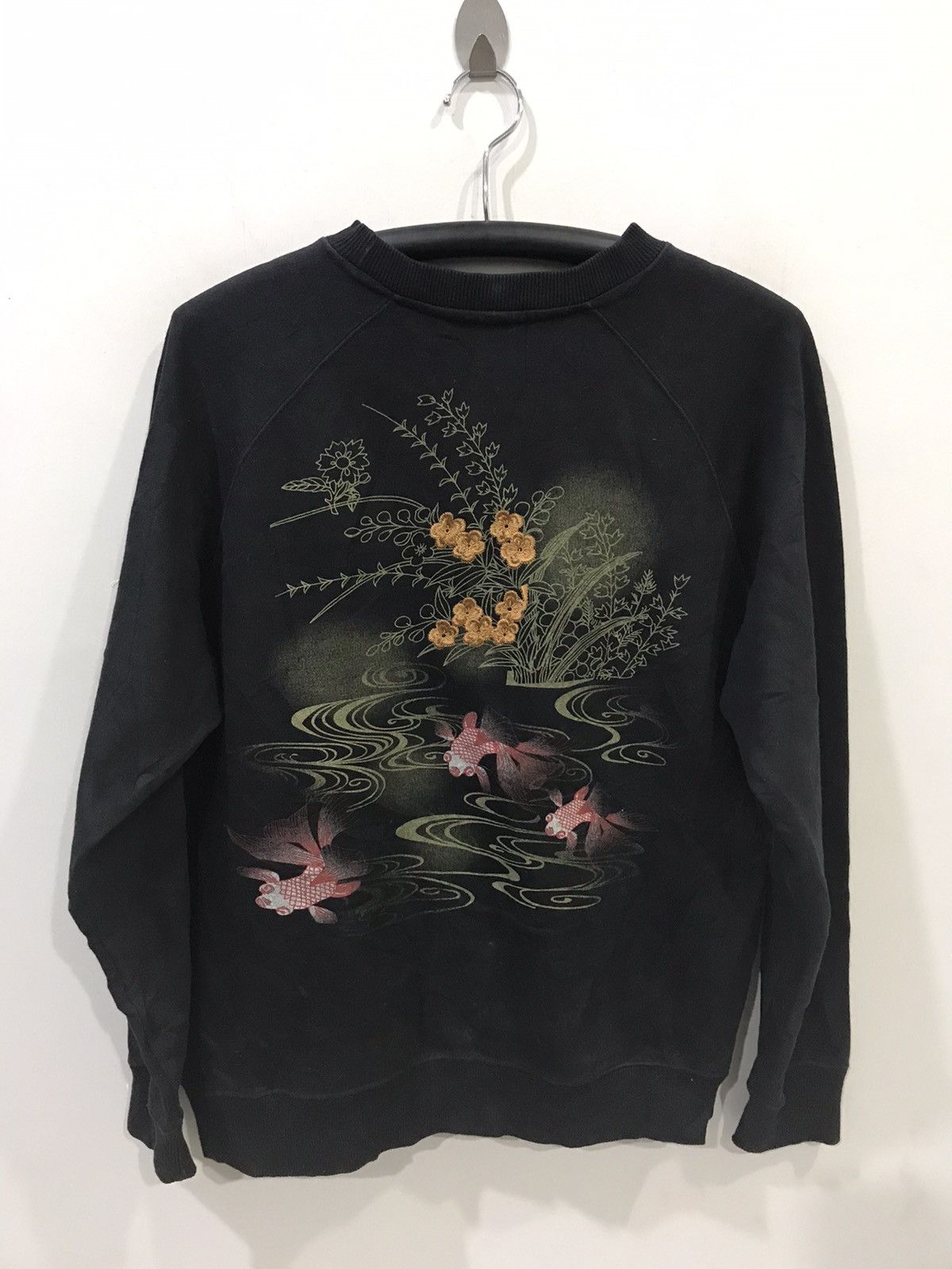 Japanese Brand Japnese Brand Sukajan Koi Fish Sakura Embroidery Print Shirt Size US M / EU 48-50 / 2 - 1 Thumbnail