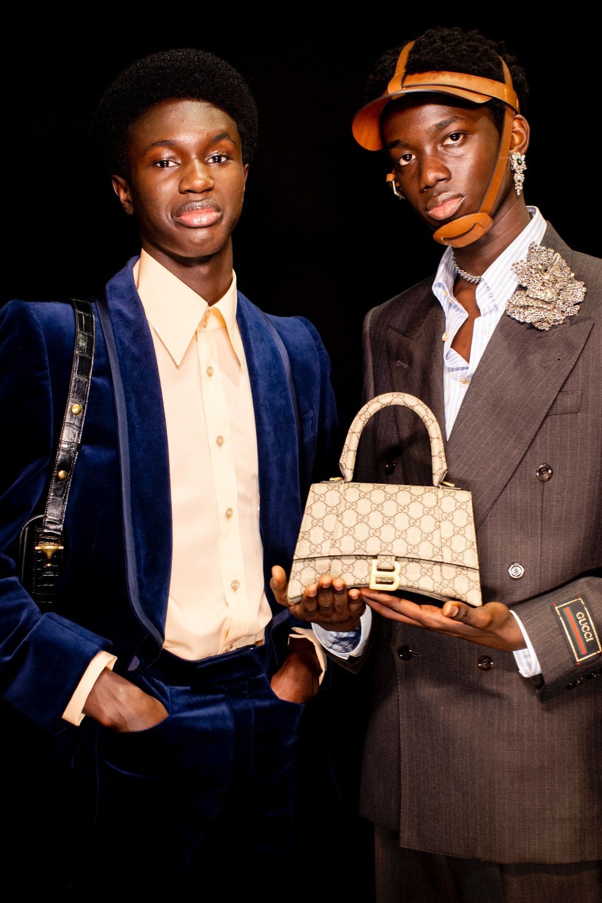 Balenciaga × Gucci GUCCI x BALENCIAGA THE HACKER PROJECT SMALL HOURGLASS BAG Size ONE SIZE - 11 Thumbnail