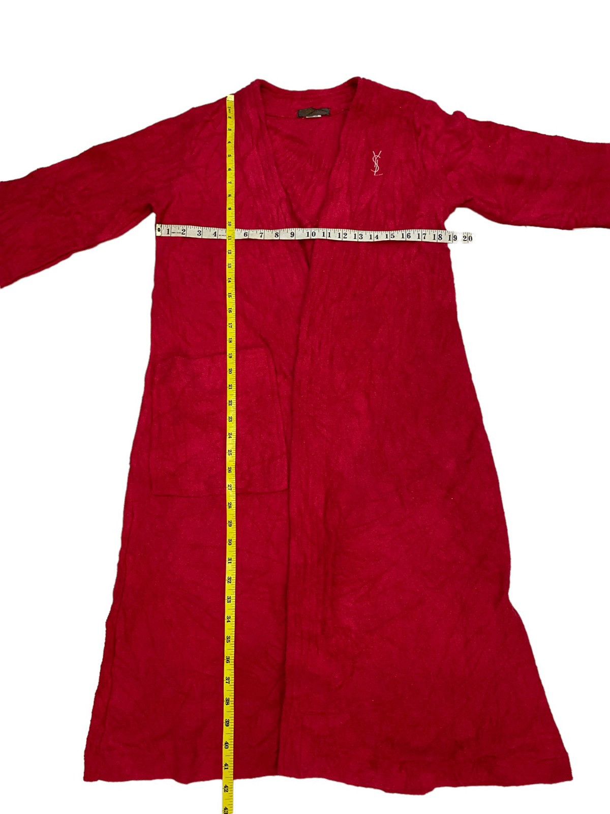 Yves Saint Laurent Yves Saint Laurent Red Unisex Bathrobe Size US M / EU 48-50 / 2 - 3 Thumbnail