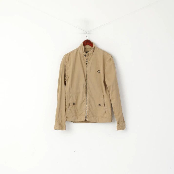 Pretty Green Pretty Green Men S Jacket Brown Cotton Casual Top 8117 Size US S / EU 44-46 / 1 - 2 Thumbnail