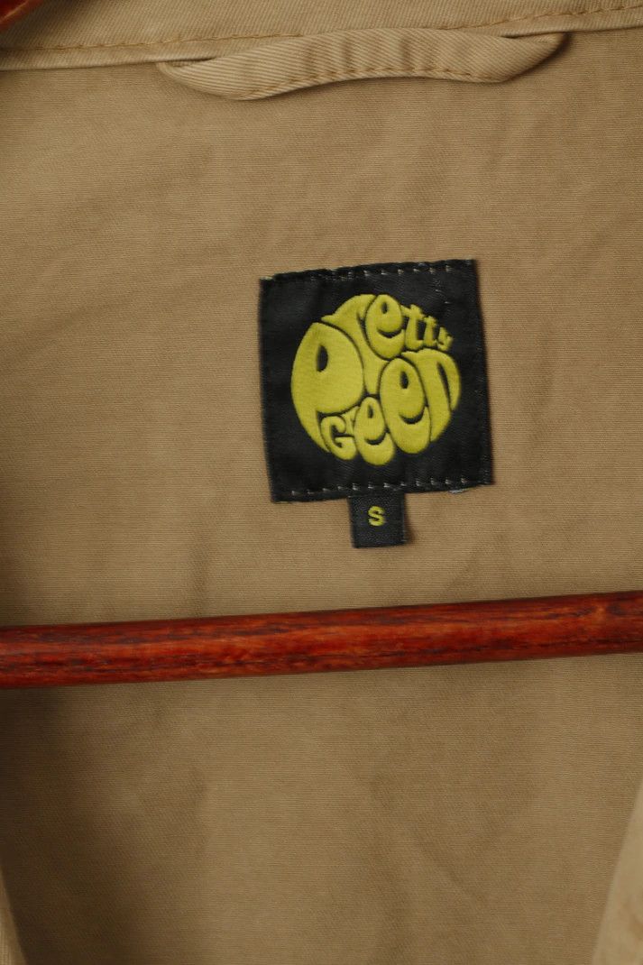 Pretty Green Pretty Green Men S Jacket Brown Cotton Casual Top 8117 Size US S / EU 44-46 / 1 - 5 Thumbnail