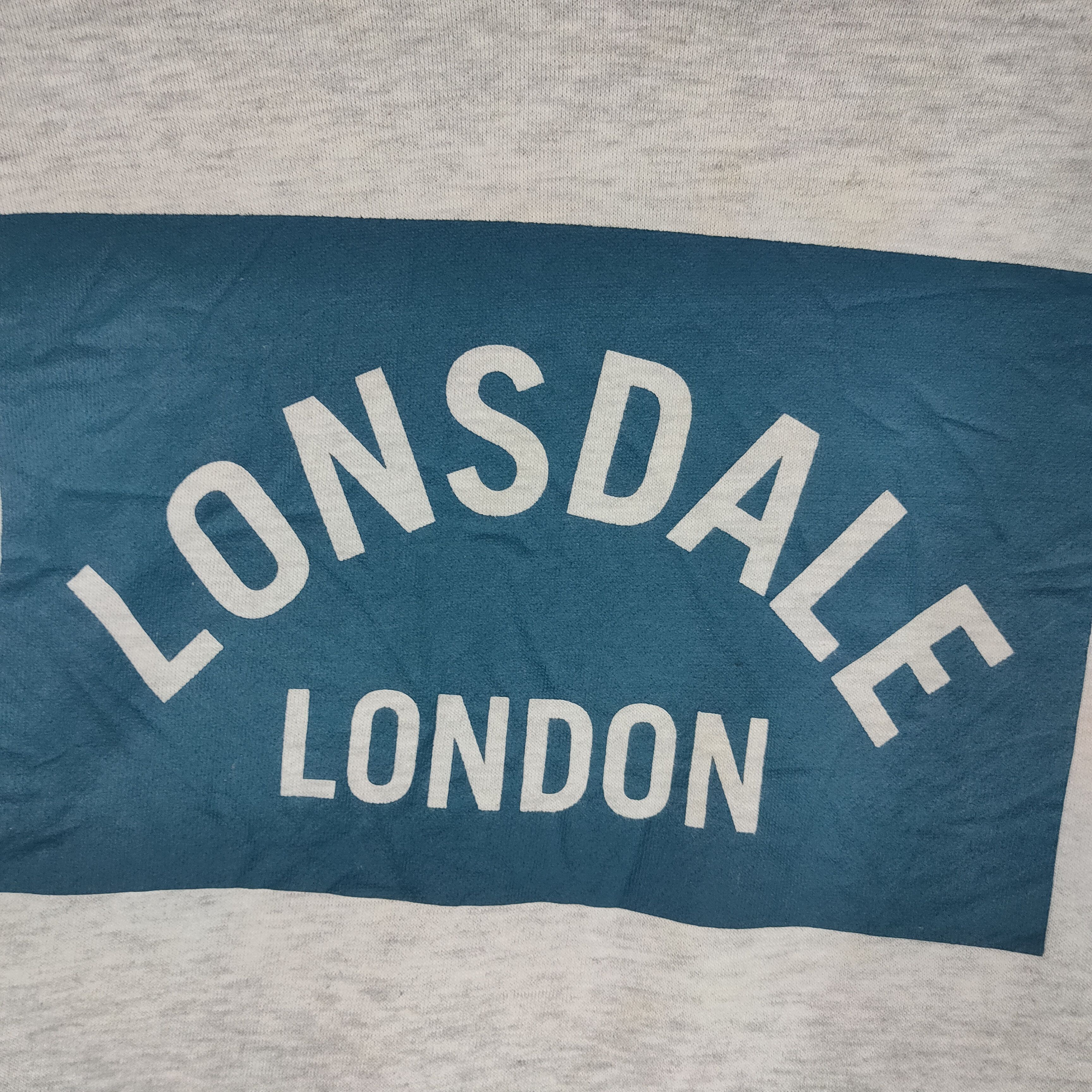 Lonsdale LONSDALE LONDON Big Logo Printed Hoodie Sweatshirt Size US L / EU 52-54 / 3 - 2 Thumbnail