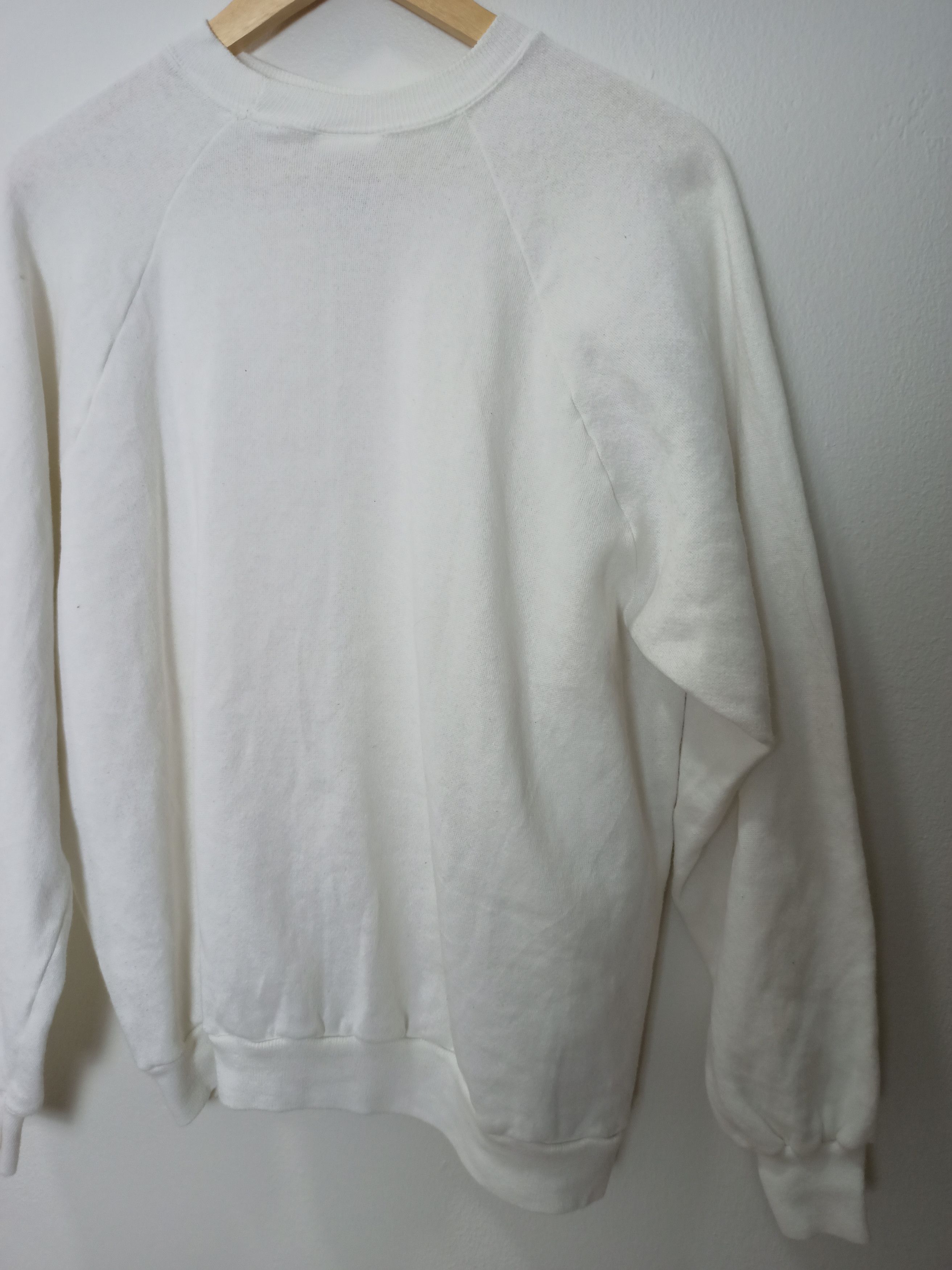 Hanes HANES Plain White Sweatshirt Size US XL / EU 56 / 4 - 7 Thumbnail