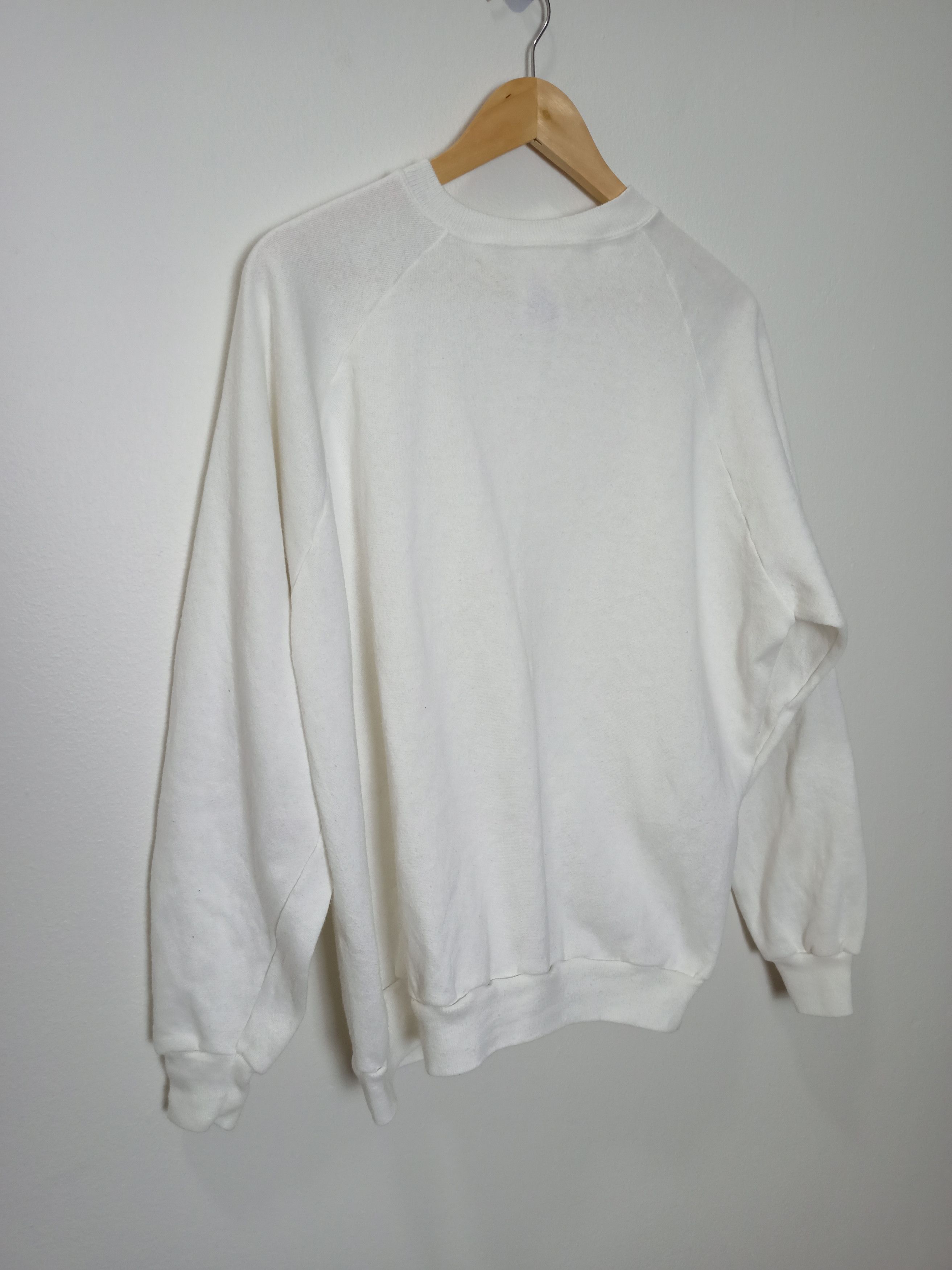 Hanes HANES Plain White Sweatshirt Size US XL / EU 56 / 4 - 2 Thumbnail