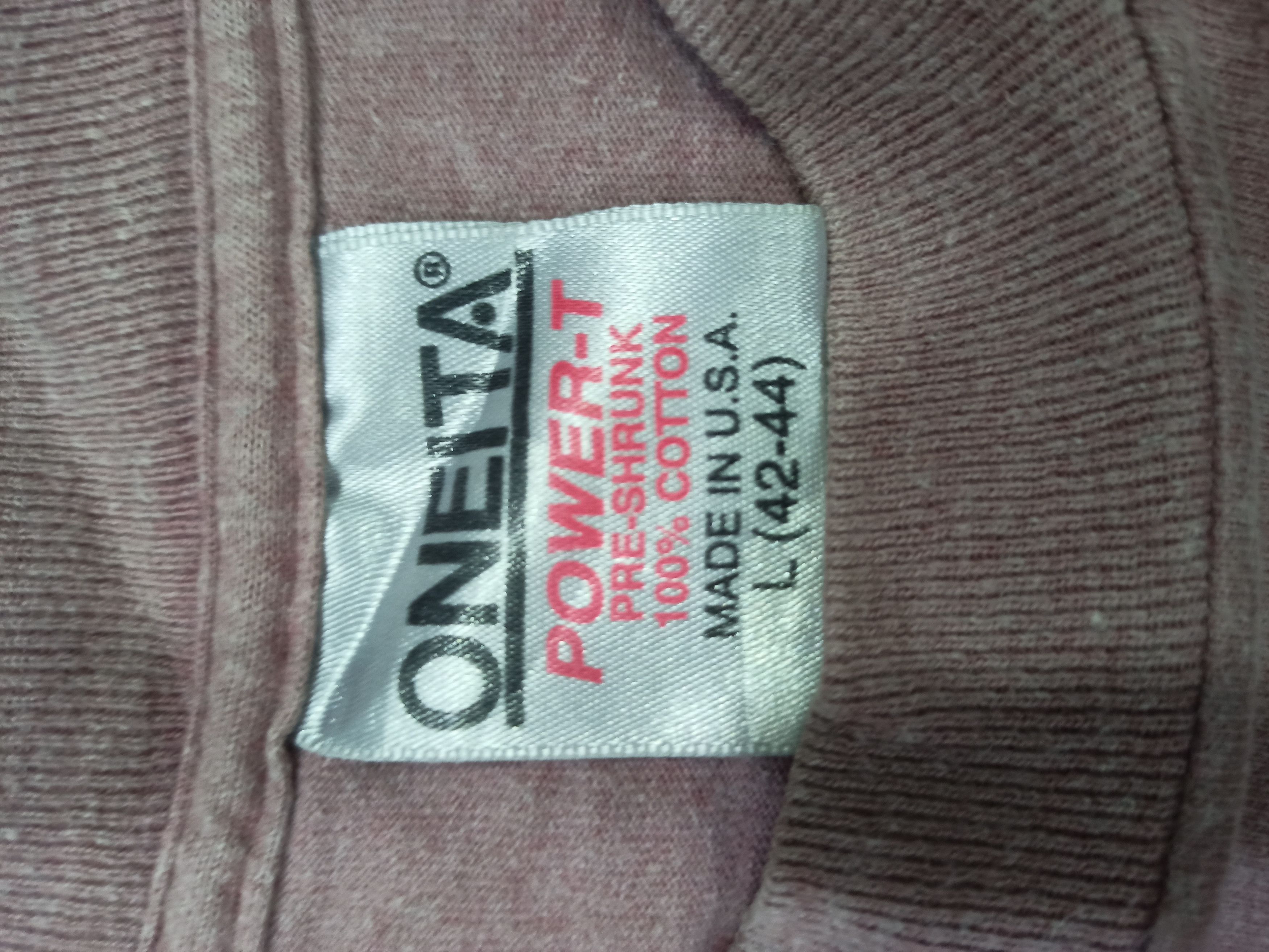 Vintage Vintage 80s Oneita T-shirt Size US L / EU 52-54 / 3 - 3 Thumbnail