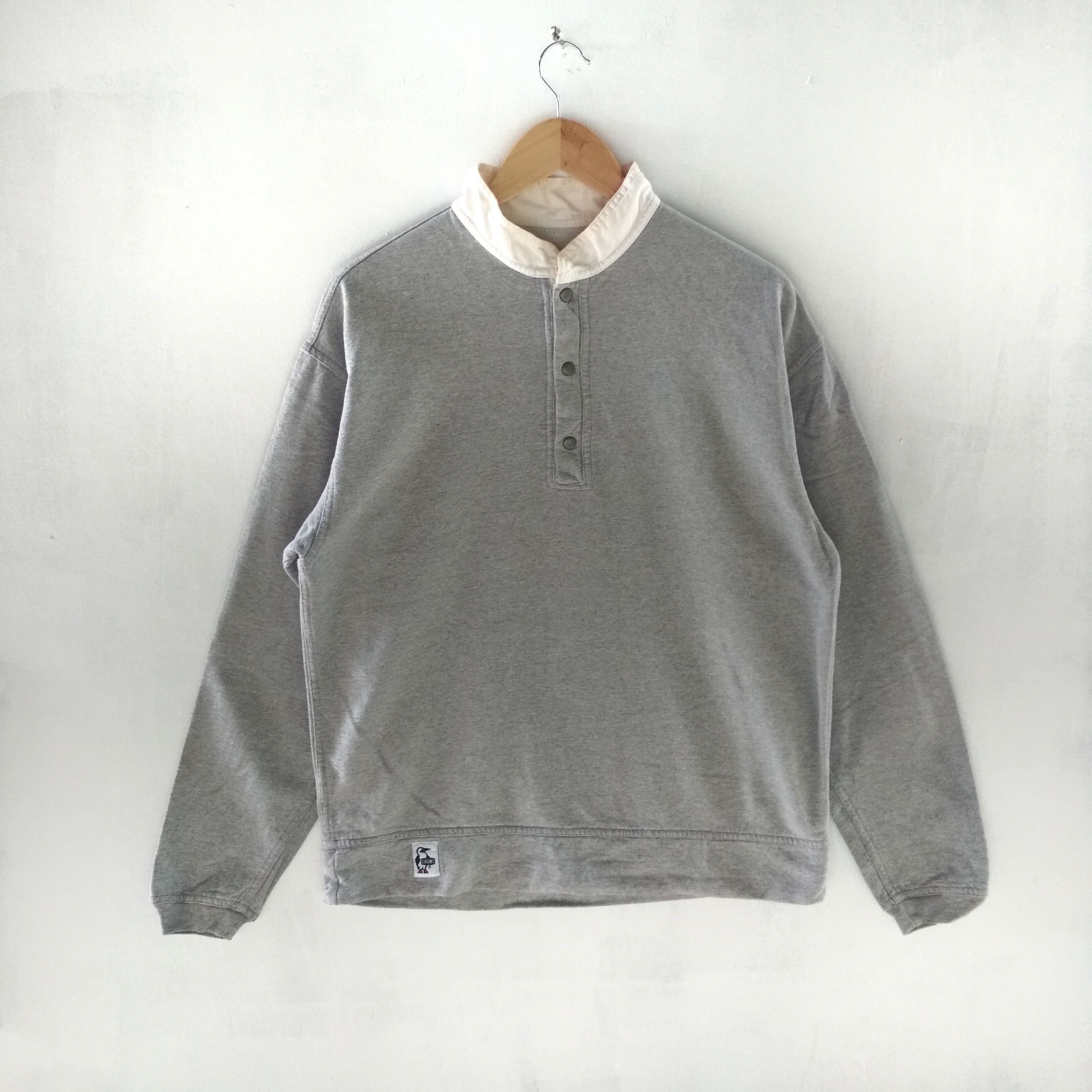 Chums CHUMS USA Snap Button Plain Medium Size Sweatshirt Size US M / EU 48-50 / 2 - 1 Thumbnail