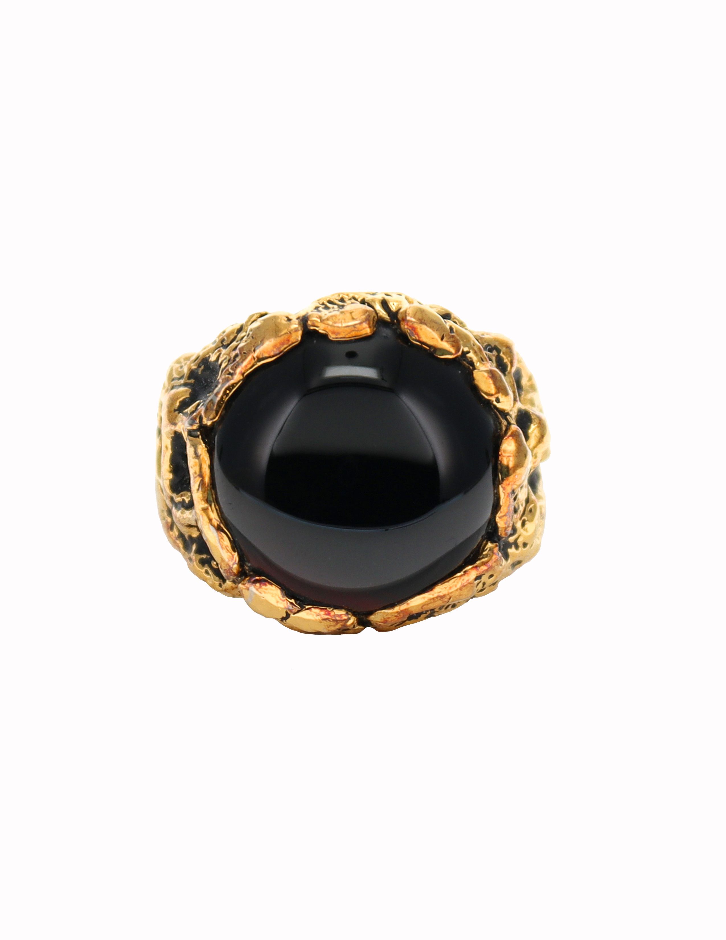 Han Cholo Han Cholo Vermeil Onyx Ring Size ONE SIZE - 3 Thumbnail