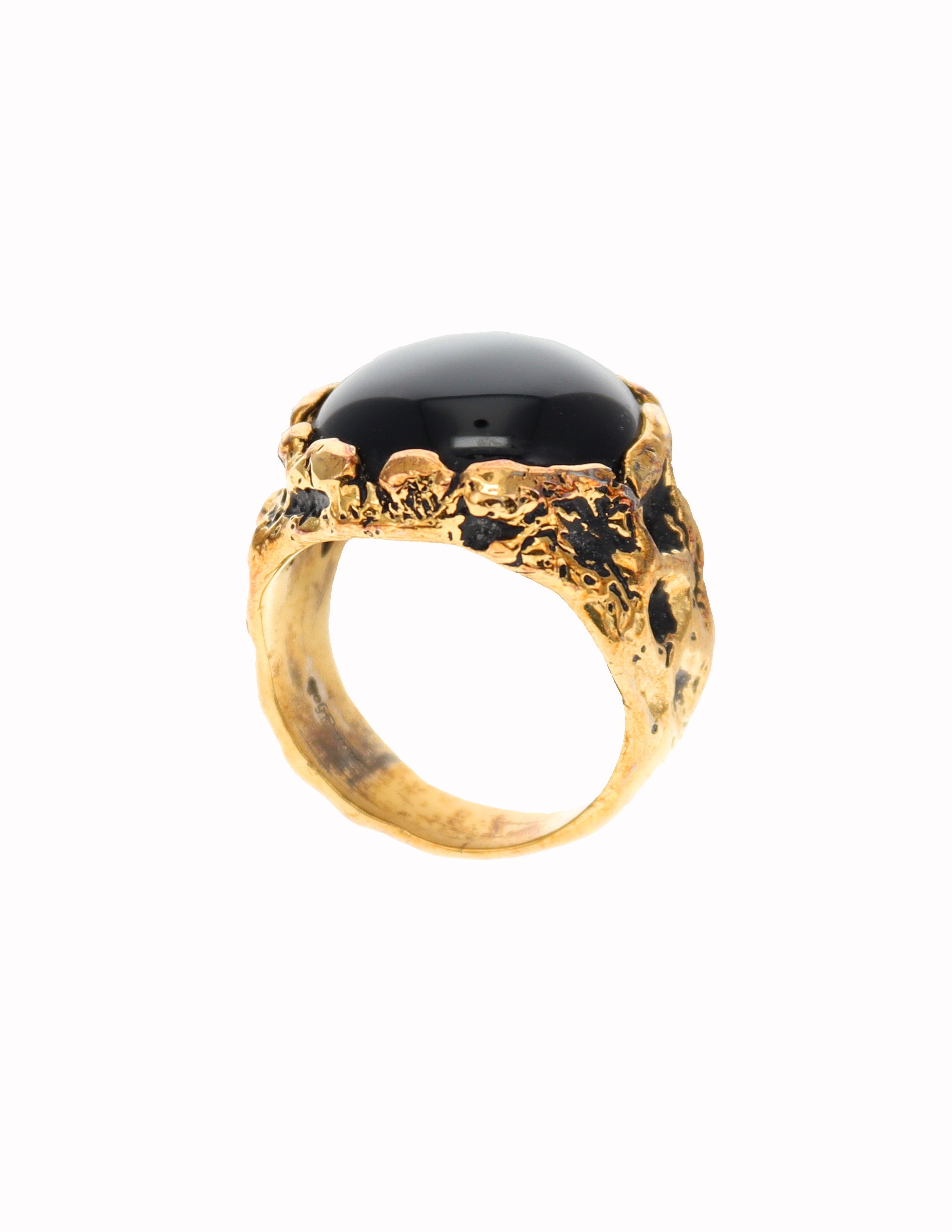 Han Cholo Han Cholo Vermeil Onyx Ring Size ONE SIZE - 2 Thumbnail