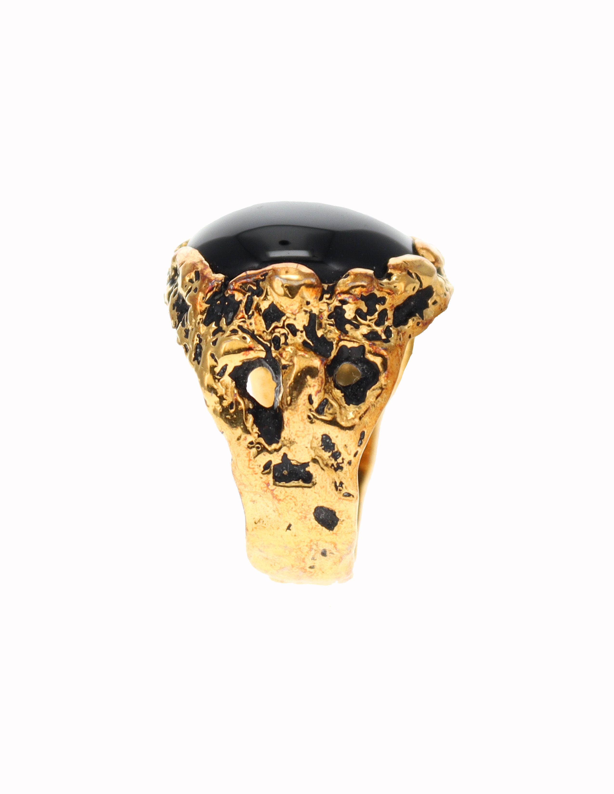 Han Cholo Han Cholo Vermeil Onyx Ring Size ONE SIZE - 4 Thumbnail