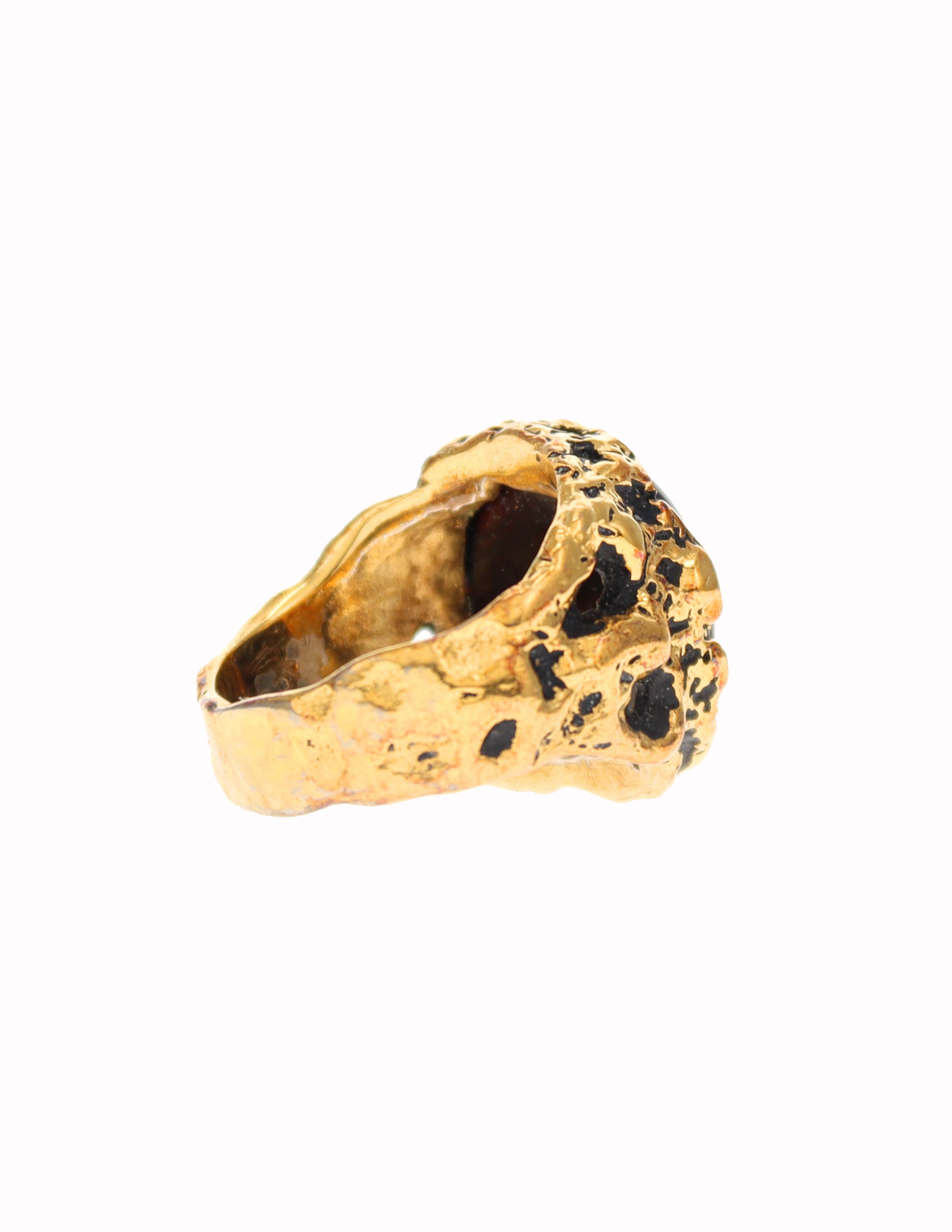 Han Cholo Han Cholo Vermeil Onyx Ring Size ONE SIZE - 5 Thumbnail