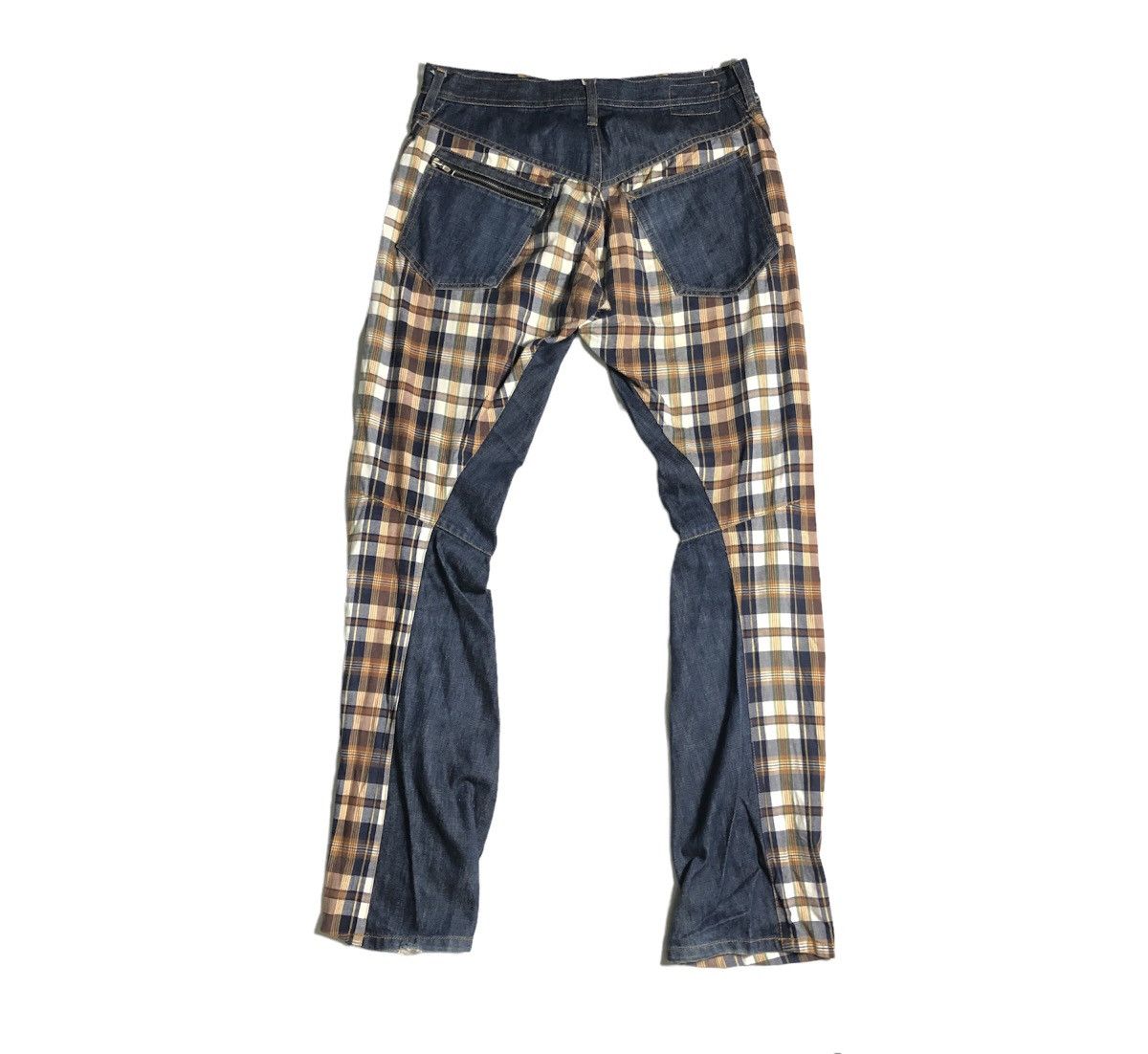 Japanese Brand Rare! Breath 🇯🇵 Cut & Sewn Bondage Rebuild Flannel Jeans Size US 32 / EU 48 - 1 Thumbnail