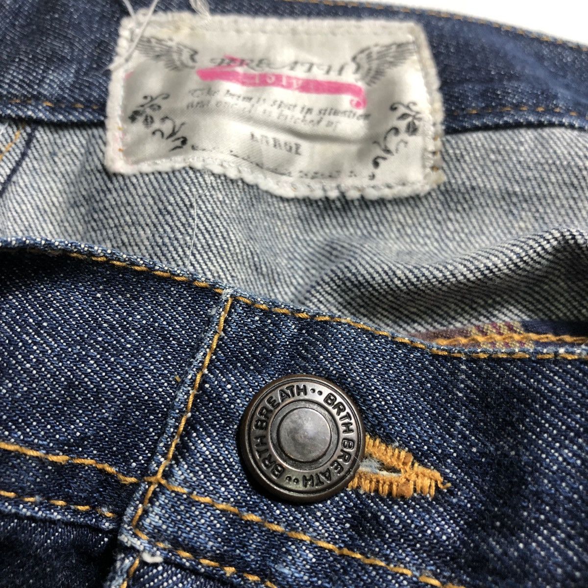 Japanese Brand Rare! Breath 🇯🇵 Cut & Sewn Bondage Rebuild Flannel Jeans Size US 32 / EU 48 - 16 Thumbnail