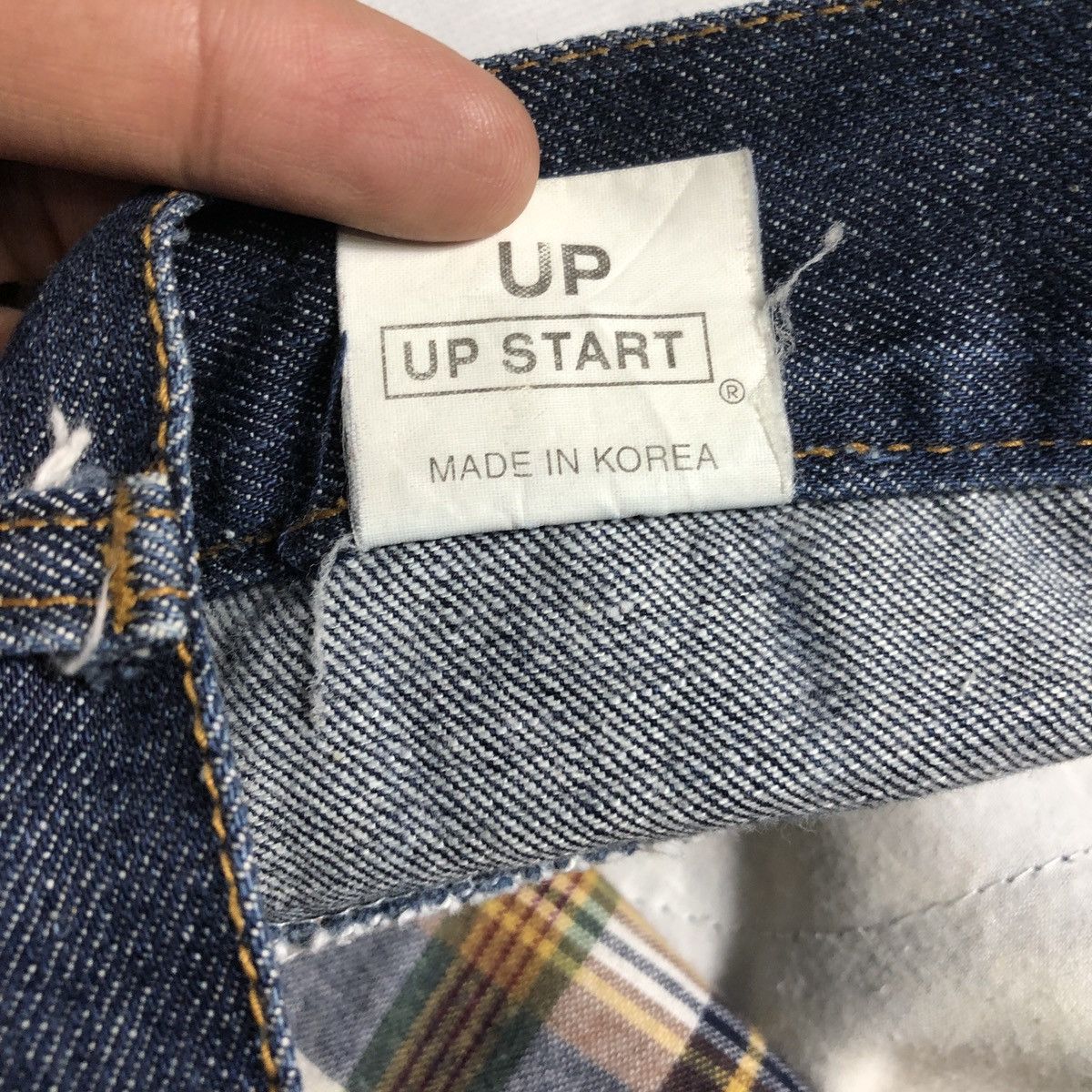 Japanese Brand Rare! Breath 🇯🇵 Cut & Sewn Bondage Rebuild Flannel Jeans Size US 32 / EU 48 - 14 Thumbnail