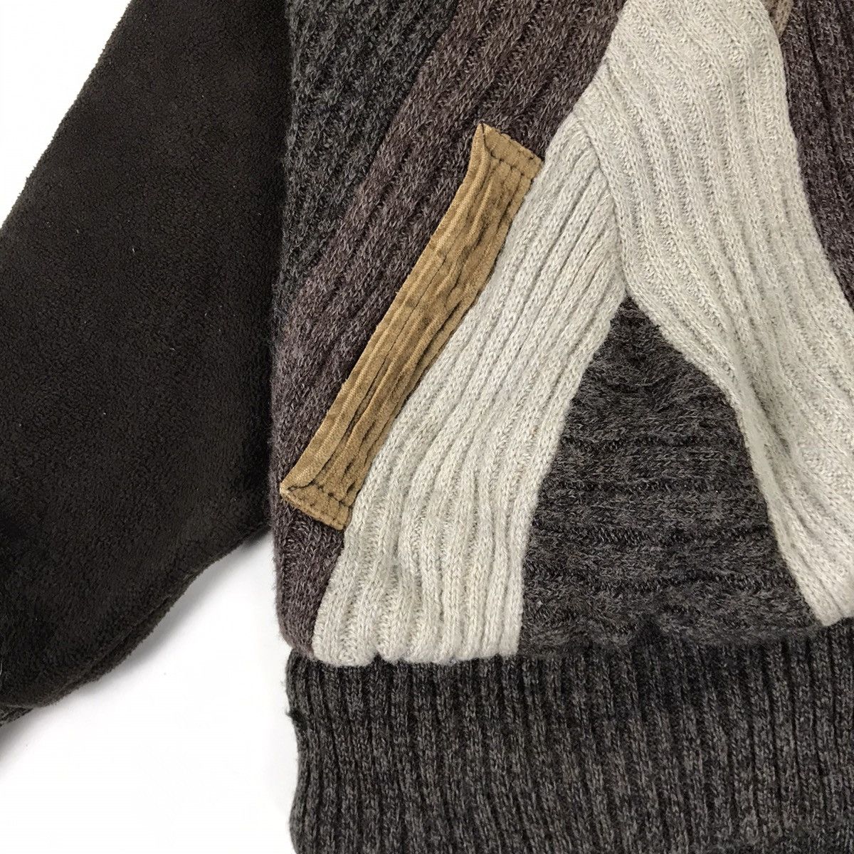 Japanese Brand Japanese Brand Arezzo Oversize Cable Knitwear Fleece Jacket Size US L / EU 52-54 / 3 - 8 Thumbnail