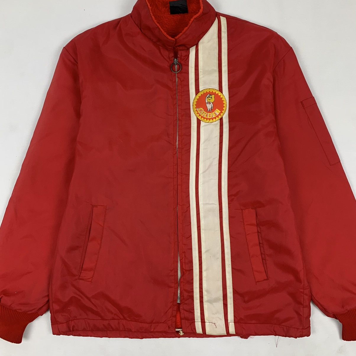 Japanese Brand Vintage 80s Esso Oil Brand Zipper Fleece Jacket Size US M / EU 48-50 / 2 - 2 Thumbnail