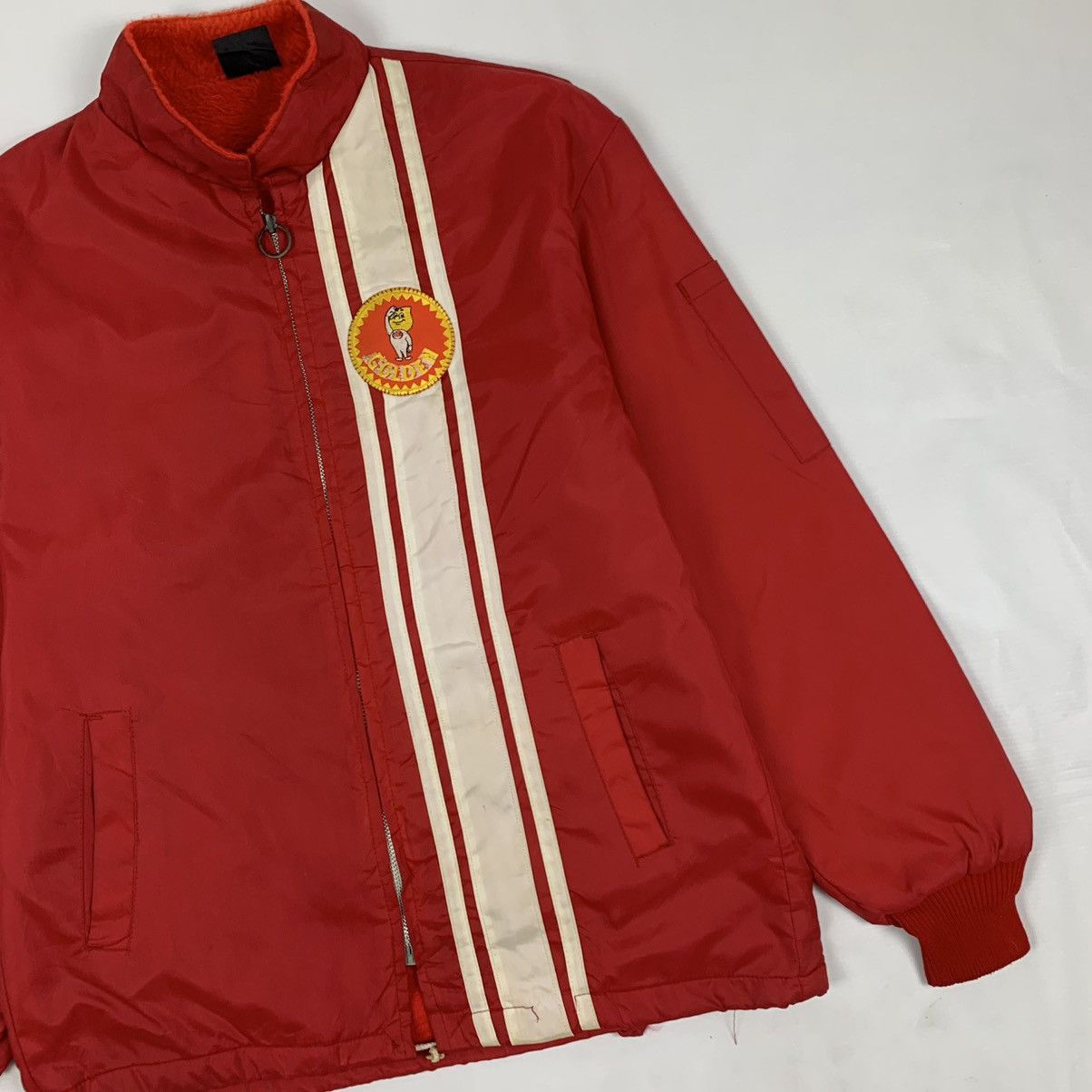 Japanese Brand Vintage 80s Esso Oil Brand Zipper Fleece Jacket Size US M / EU 48-50 / 2 - 4 Thumbnail