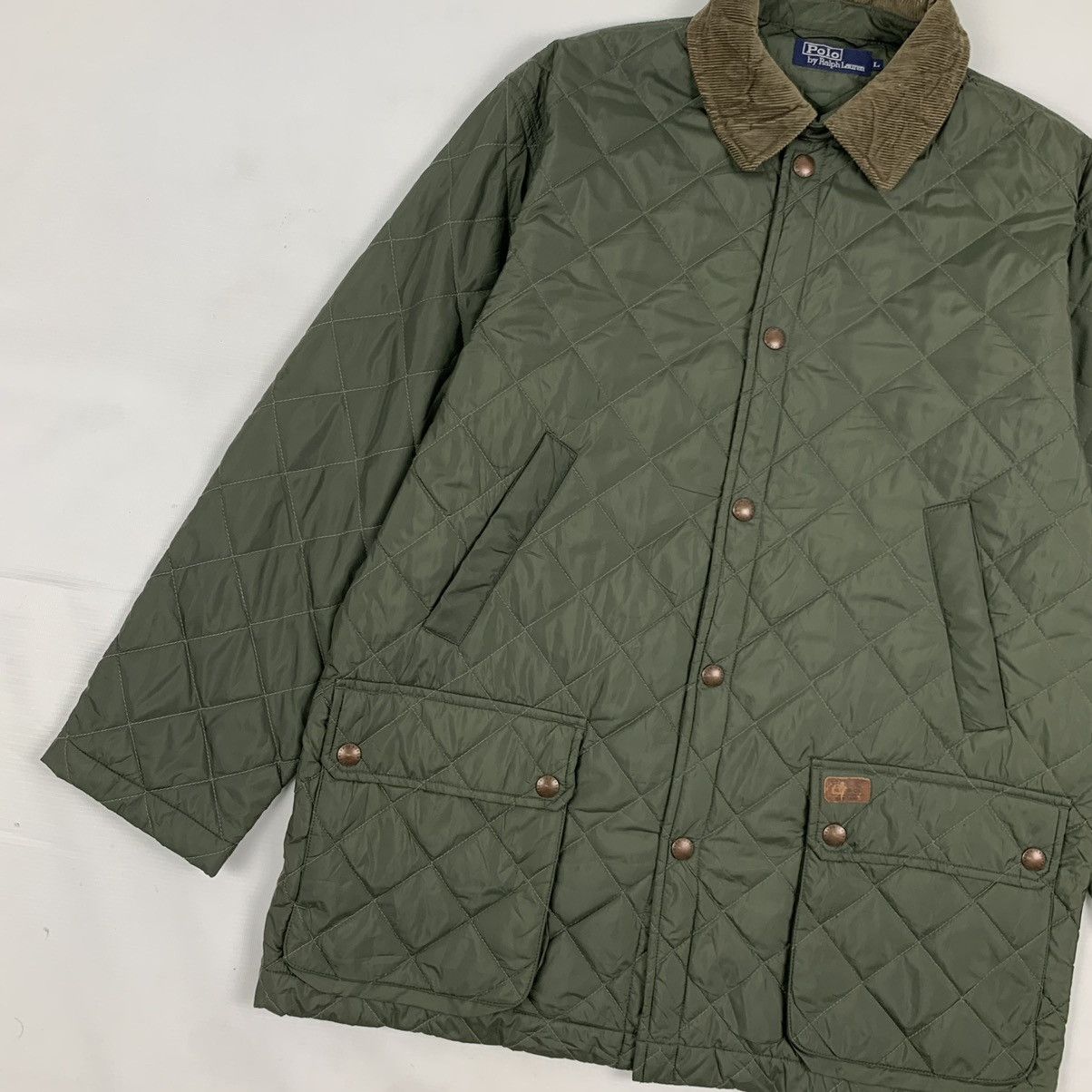 Polo Ralph Lauren Vintage Polo Ralph Lauren Quilted Jacket Size US L / EU 52-54 / 3 - 3 Thumbnail