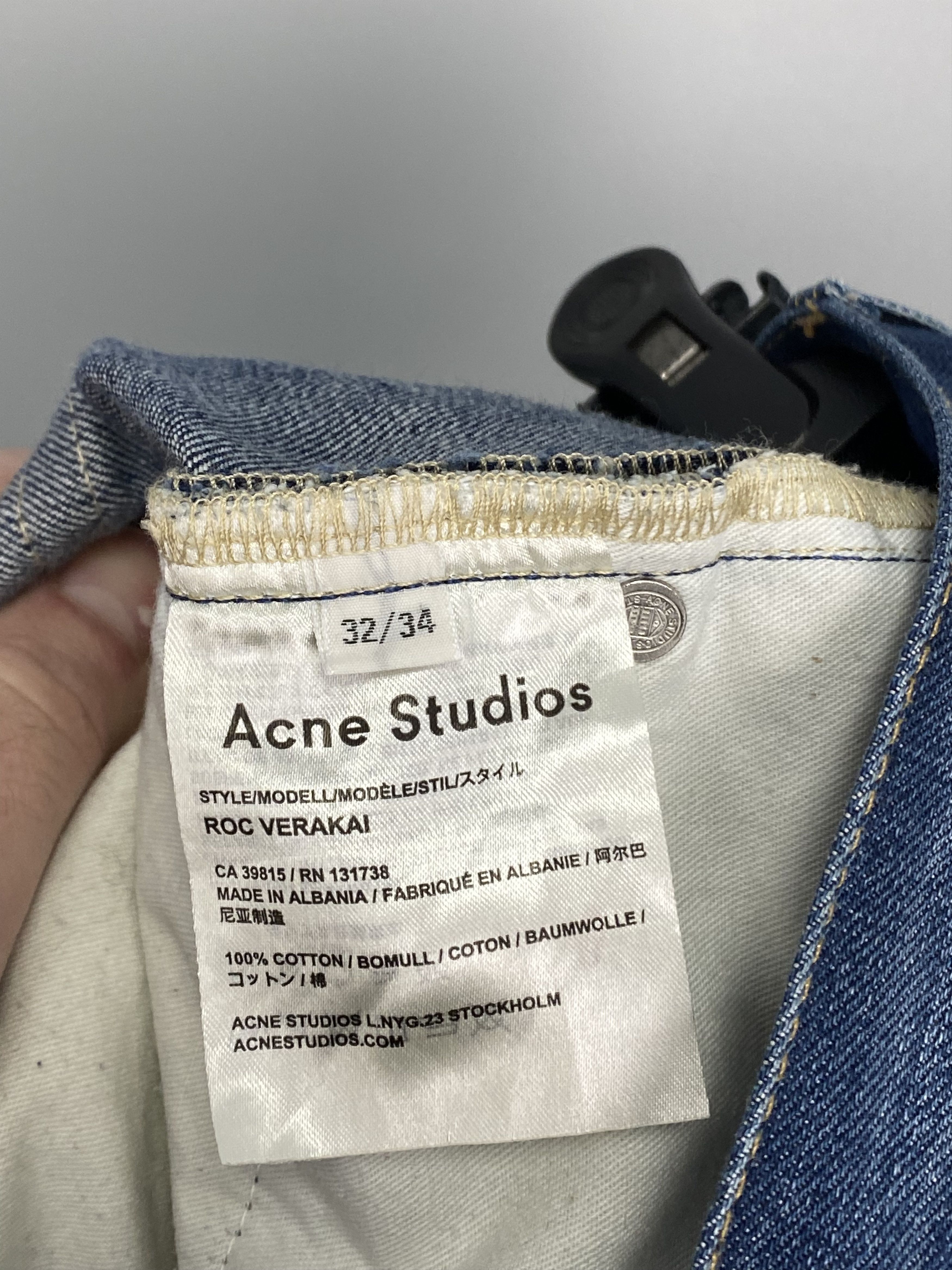 Acne Studios ACNE Studios Roc Verakai Jeans W32 L34 Size US 32 / EU 48 - 11 Thumbnail