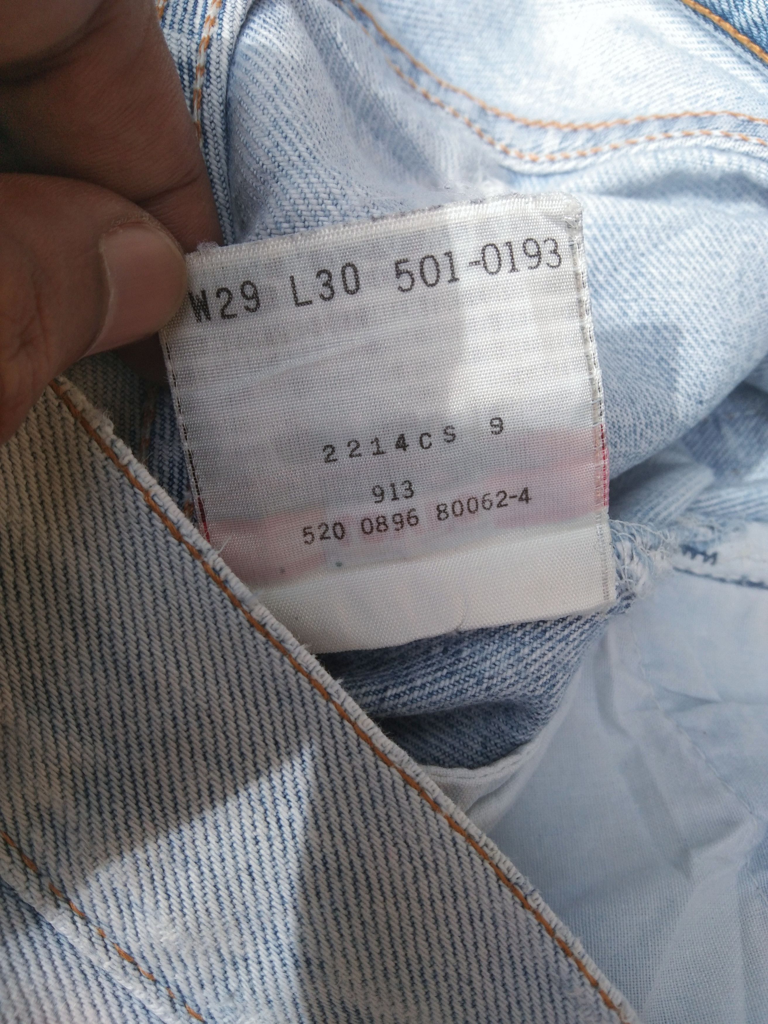 Levi's 90s Vintage Levi's 501 Made In USA Distressed Jeans Size US 28 / EU 44 - 11 Thumbnail