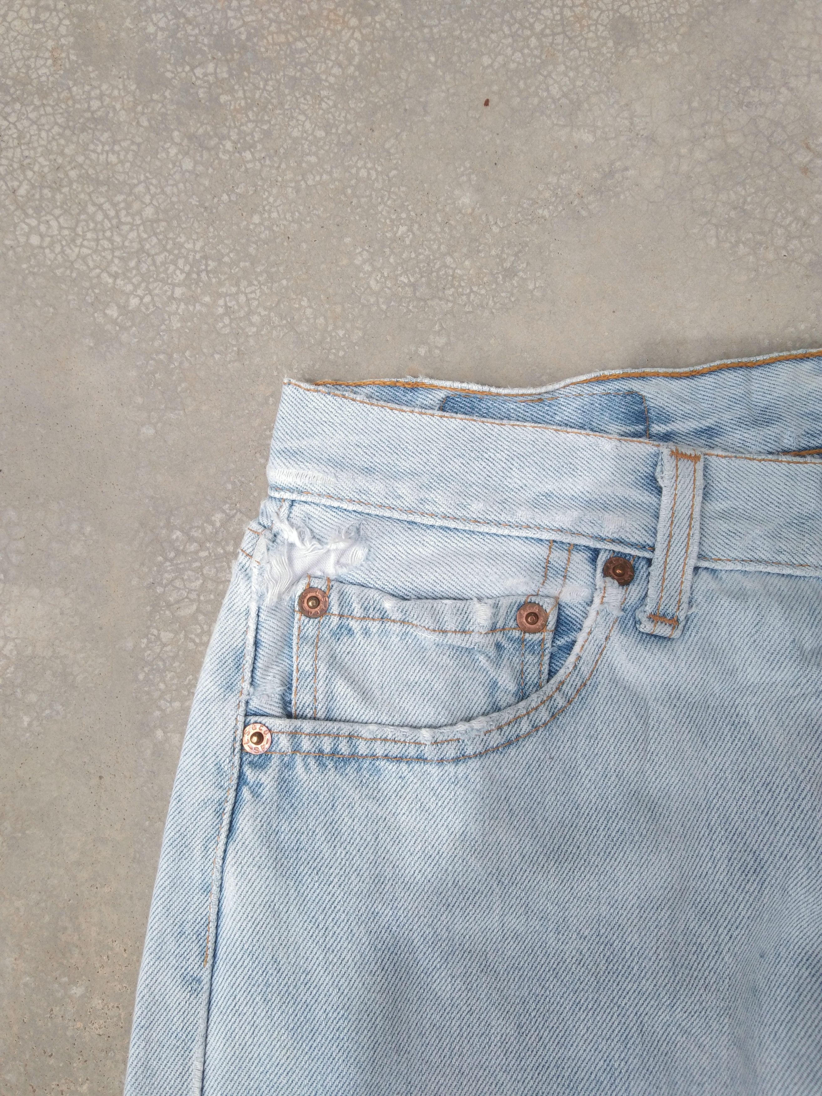 Levi's 90s Vintage Levi's 501 Made In USA Distressed Jeans Size US 28 / EU 44 - 8 Thumbnail