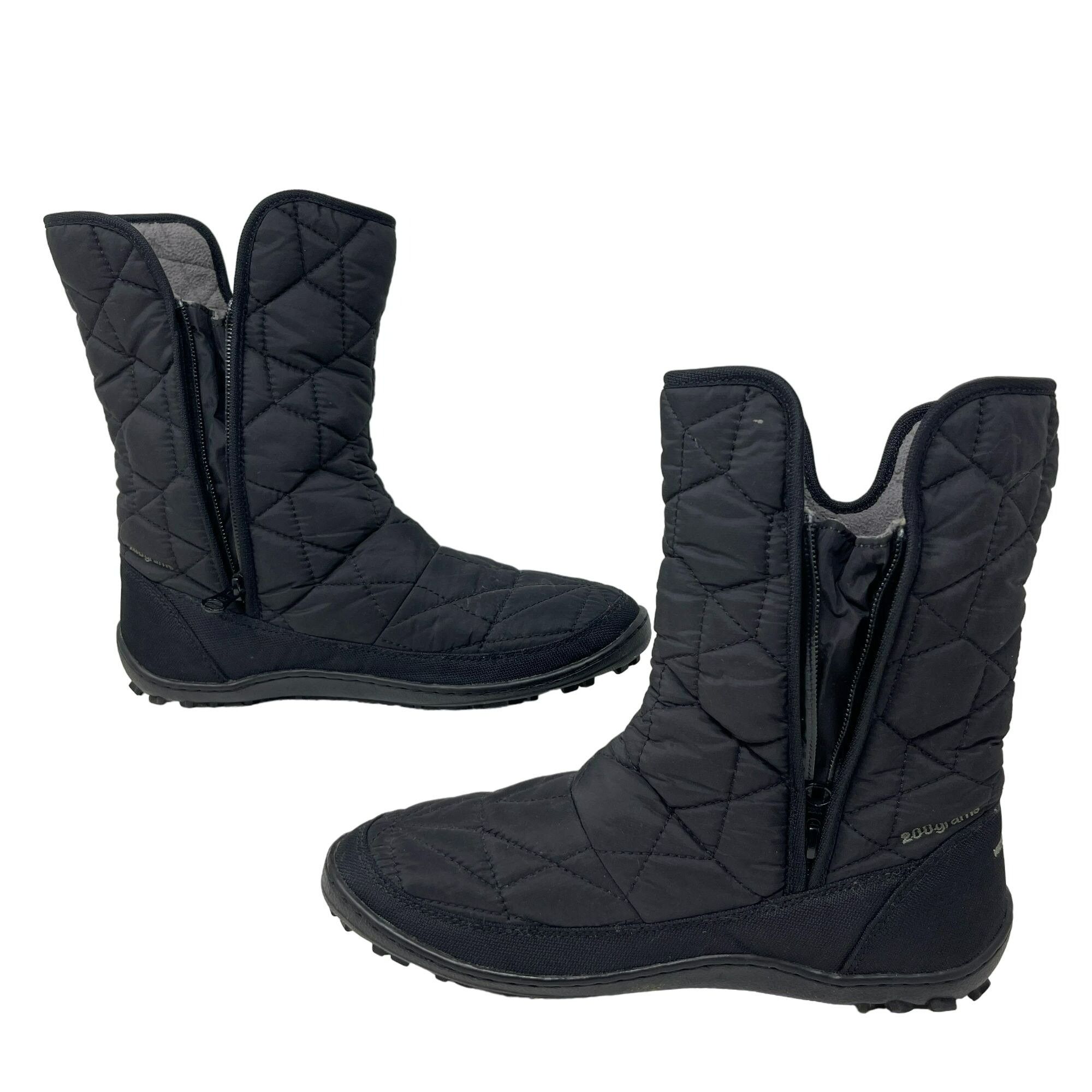 Columbia Columbia Womens Black Powder Summit Waterproof Quilted Boots Grailed