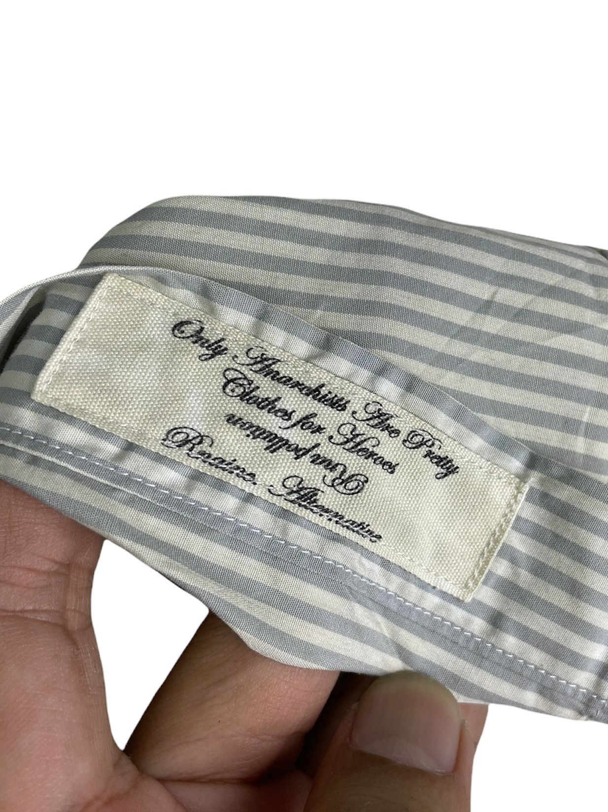 Japanese Brand RNA S Spectacle “Only Anarchists Are Pretty” Dyed Shirt M Size US M / EU 48-50 / 2 - 6 Thumbnail