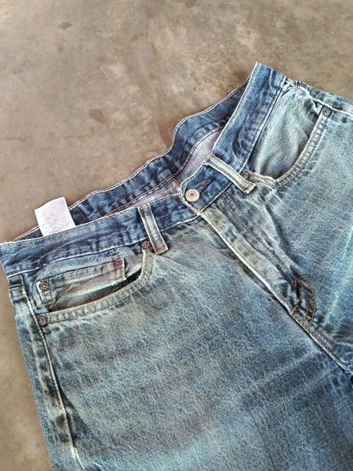 Jean × Levi's × Vintage Vintage Levis 514 Distressed Jeans 34x29 Size US 34 / EU 50 - 4 Thumbnail