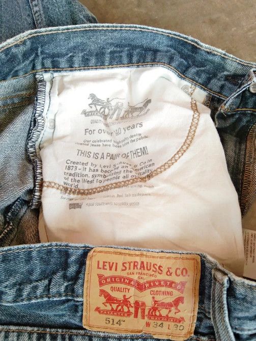 Jean × Levi's × Vintage Vintage Levis 514 Distressed Jeans 34x29 Size US 34 / EU 50 - 8 Thumbnail