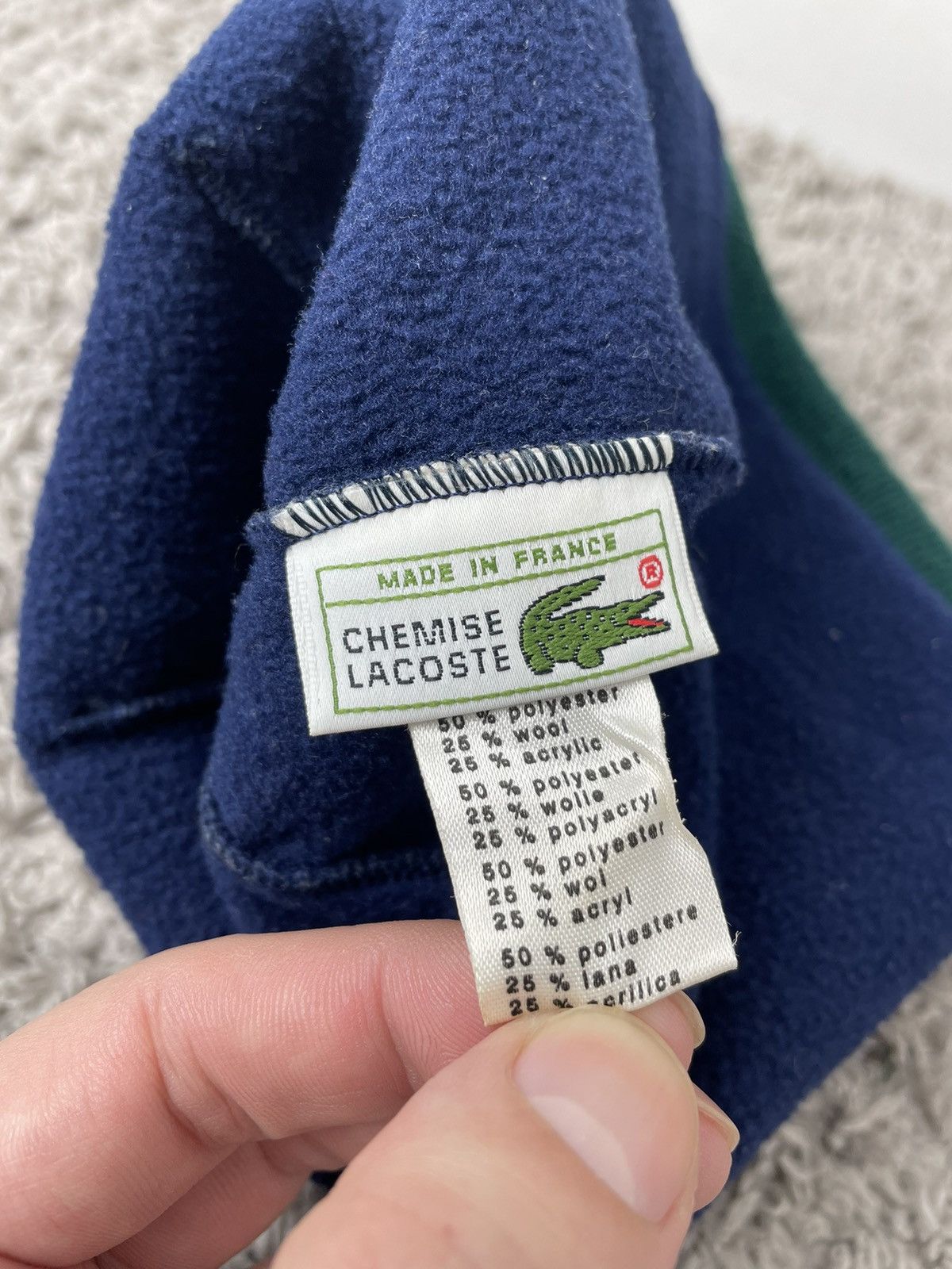 Lacoste × Vintage Lacoste hat wool vintage ski vtg 90s Size ONE SIZE - 7 Thumbnail