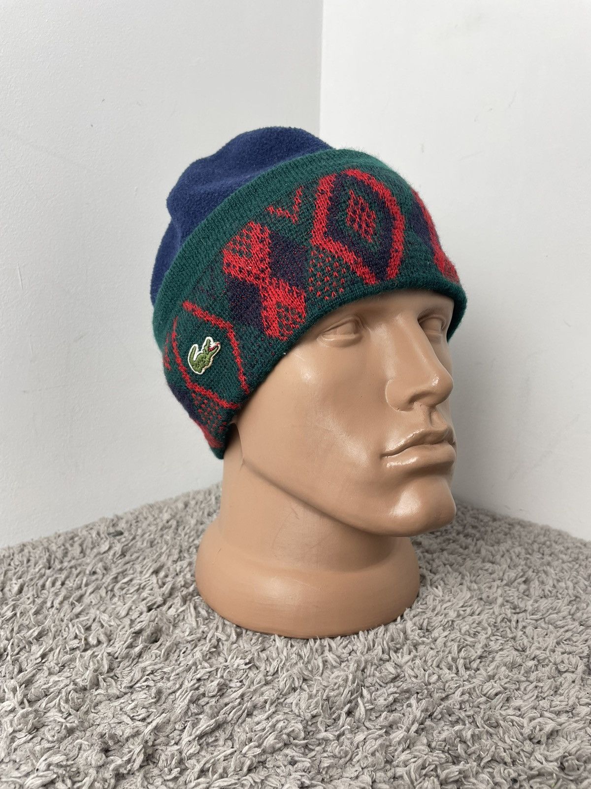 Lacoste × Vintage Lacoste hat wool vintage ski vtg 90s Size ONE SIZE - 1 Thumbnail