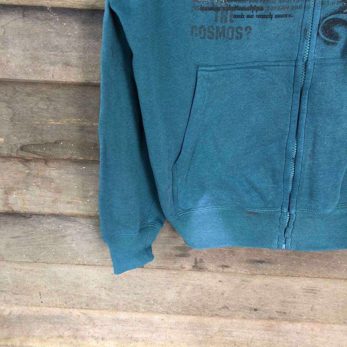 Japanese Brand Collins japan Green Hoodie sweatshirt #3467 Size US M / EU 48-50 / 2 - 4 Thumbnail