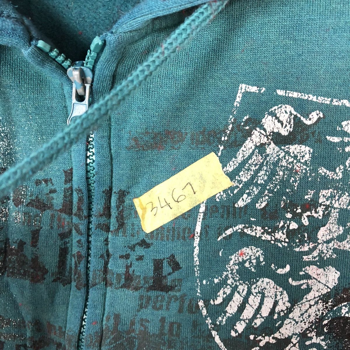 Japanese Brand Collins japan Green Hoodie sweatshirt #3467 Size US M / EU 48-50 / 2 - 7 Thumbnail