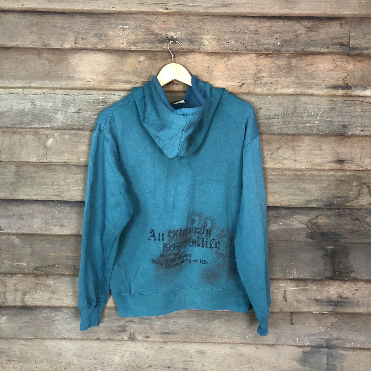 Japanese Brand Collins japan Green Hoodie sweatshirt #3467 Size US M / EU 48-50 / 2 - 10 Thumbnail