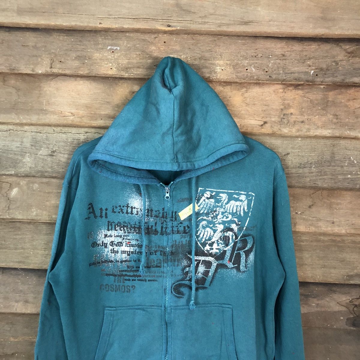 Japanese Brand Collins japan Green Hoodie sweatshirt #3467 Size US M / EU 48-50 / 2 - 2 Thumbnail