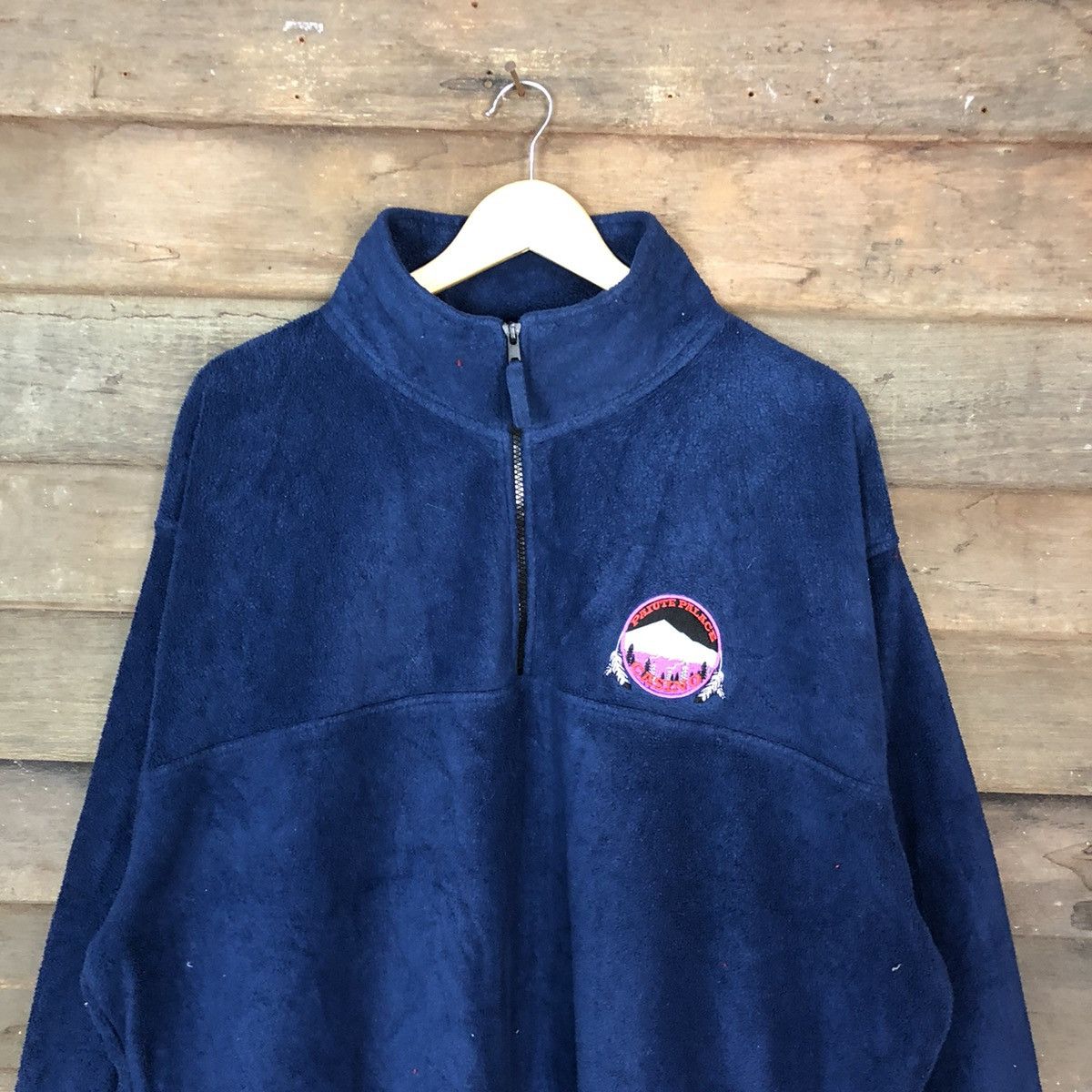 Japanese Brand Sierra Pacife Blue fleece sweater vintage #3464 Size US XXL / EU 58 / 5 - 2 Thumbnail
