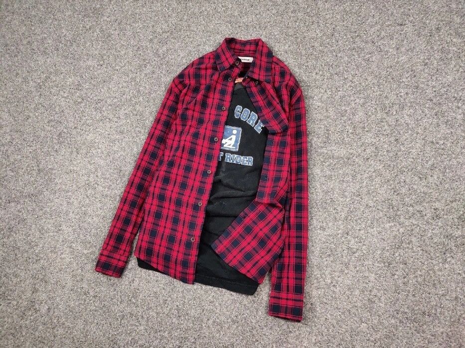 Flannel Vintage Flannel Shirt Travis Scott Style Streetwear Hype Size US M / EU 48-50 / 2 - 7 Thumbnail