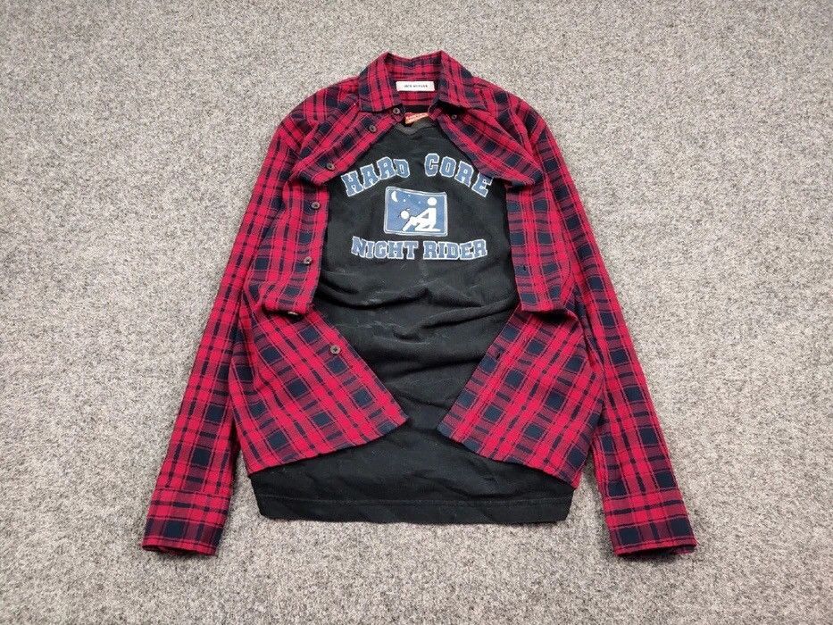 Flannel Vintage Flannel Shirt Travis Scott Style Streetwear Hype Size US M / EU 48-50 / 2 - 2 Thumbnail