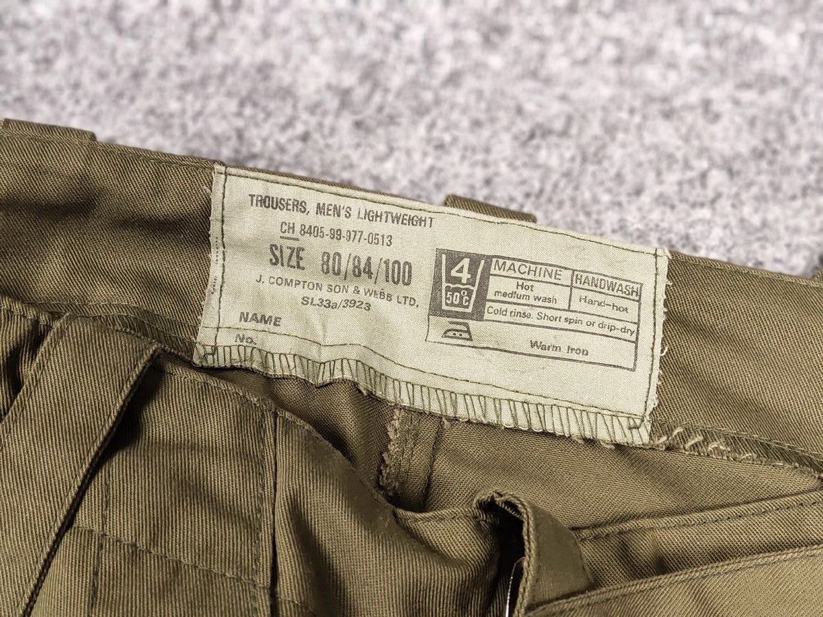 Vintage Vintage 90's British Army Lightweight Trousers Cargo Pants Size US 32 / EU 48 - 20 Thumbnail