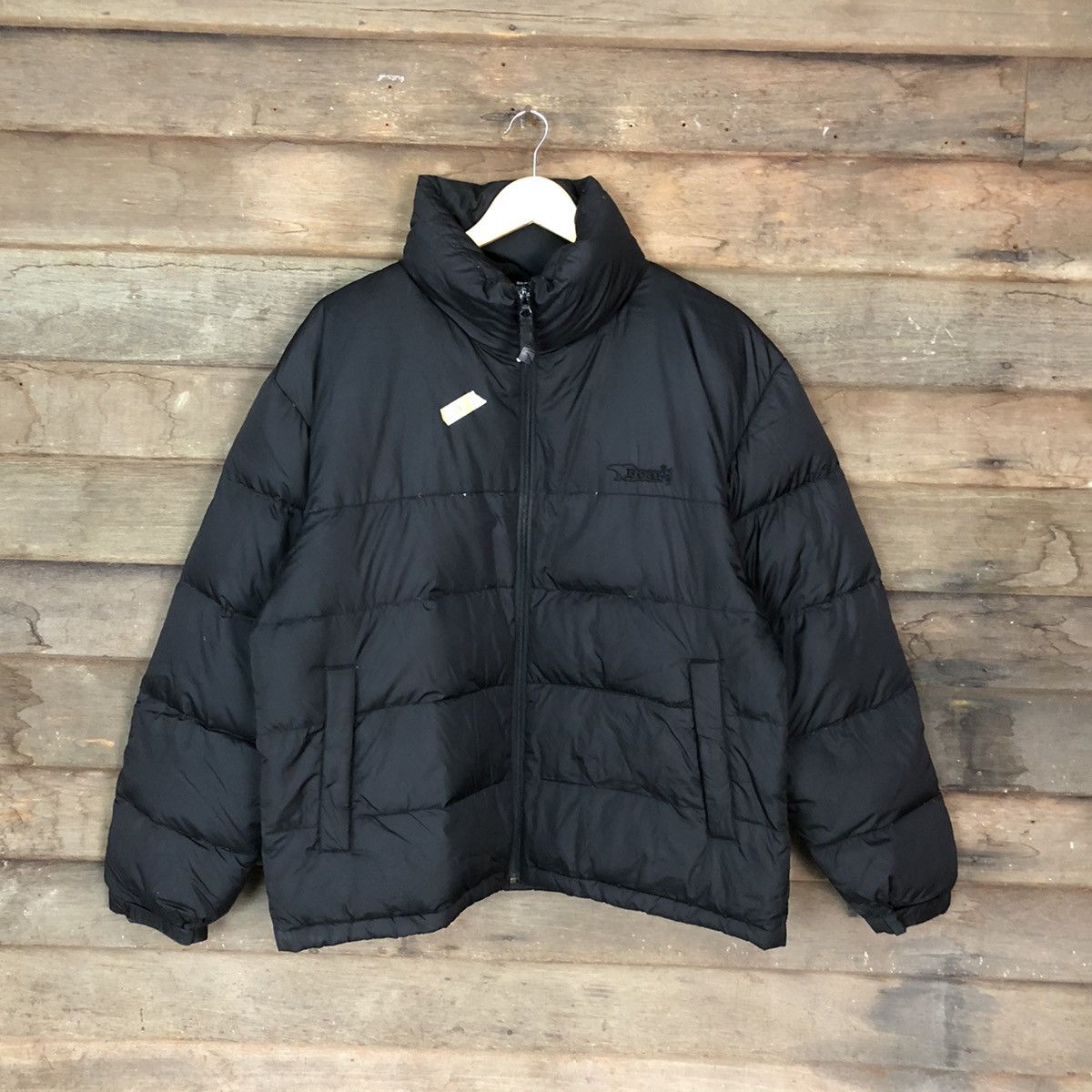 image of Winter Session Bear Black Puffer Jacket Winter3471, Men's (Size Large)