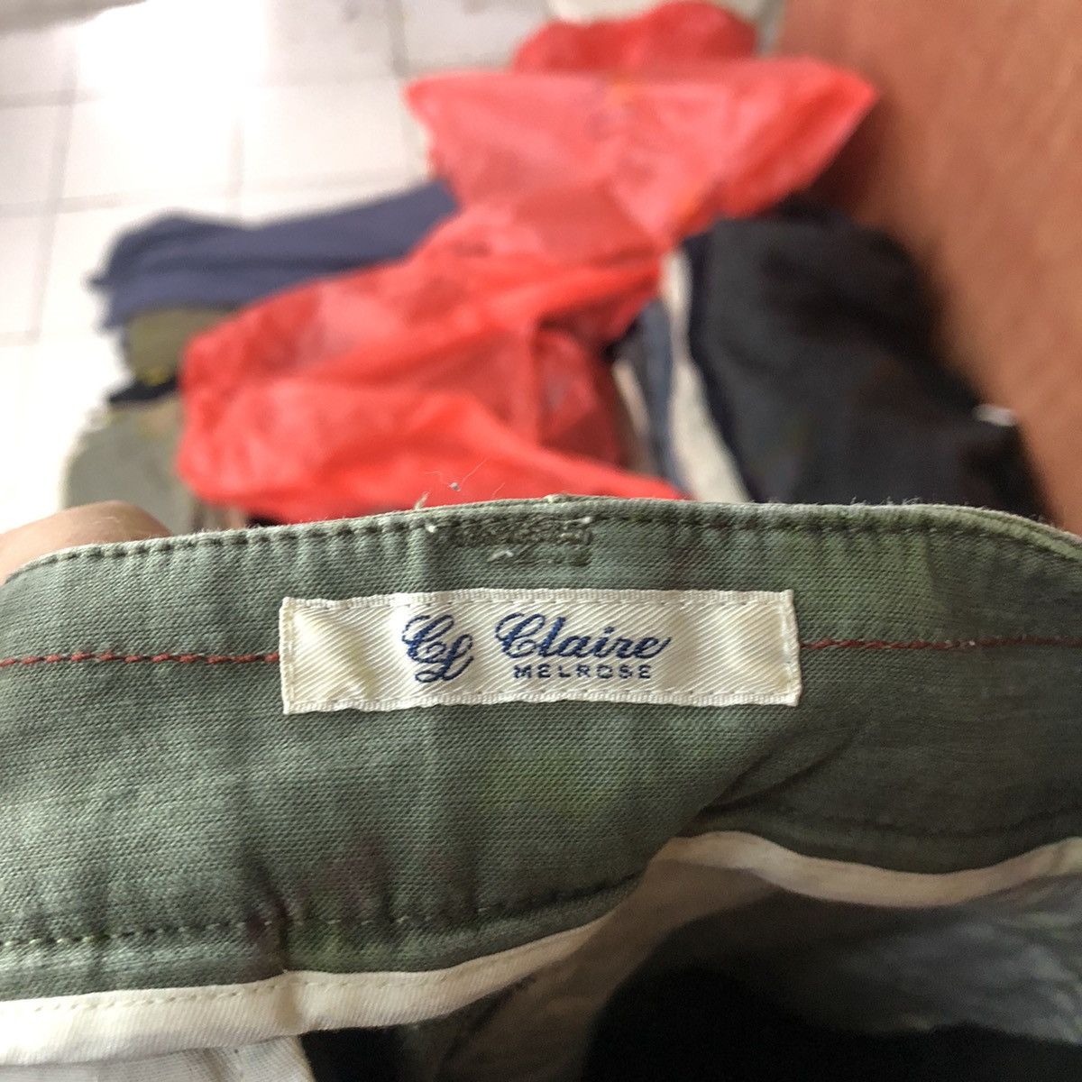 Japanese Brand CL Ctaite Melrose Green military Cargo Pants #2848 Size US 31 - 16 Thumbnail
