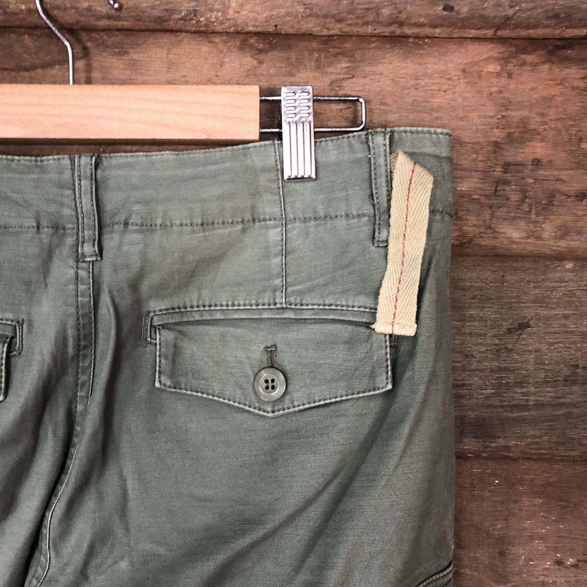 Japanese Brand CL Ctaite Melrose Green military Cargo Pants #2848 Size US 31 - 15 Thumbnail