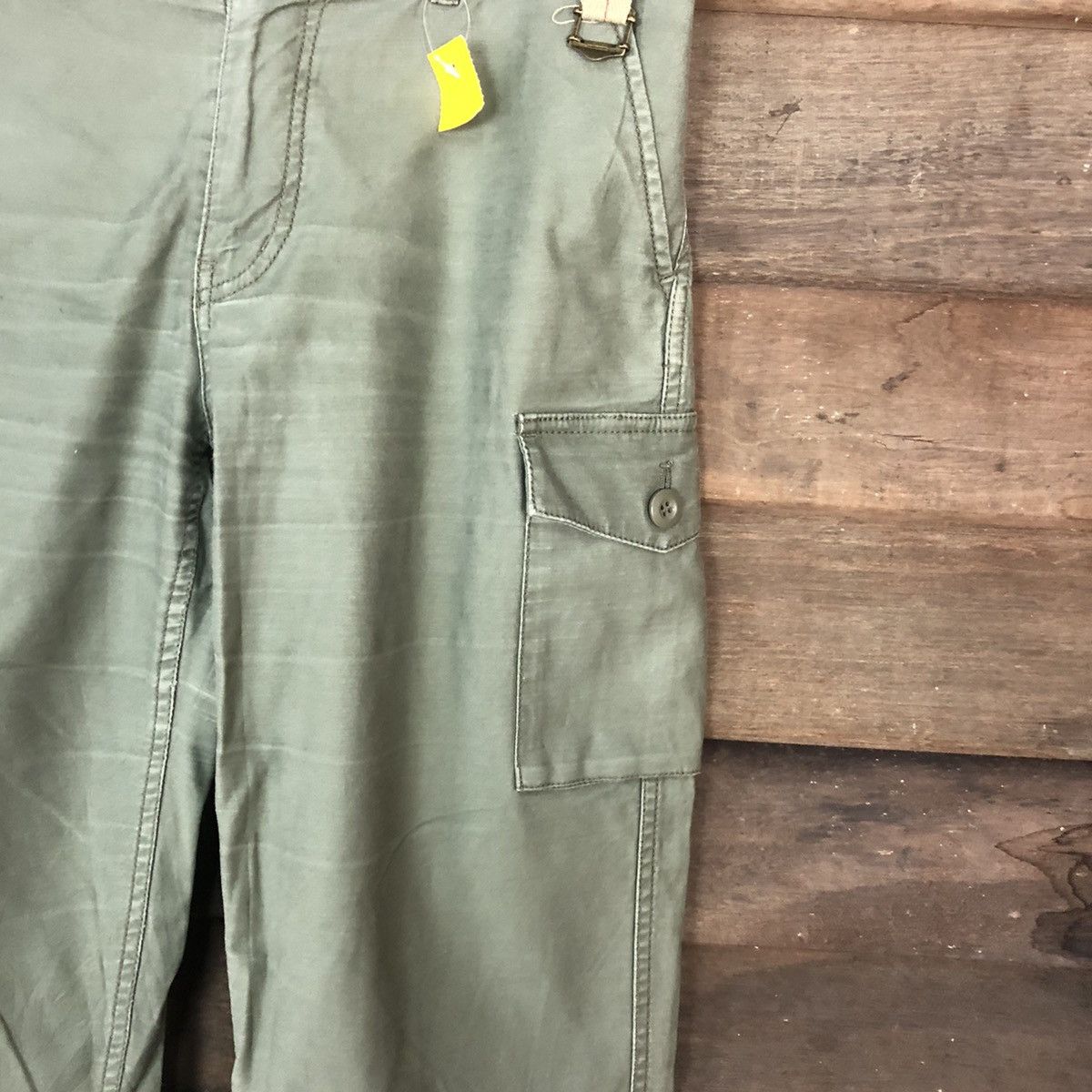 Japanese Brand CL Ctaite Melrose Green military Cargo Pants #2848 Size US 31 - 7 Thumbnail