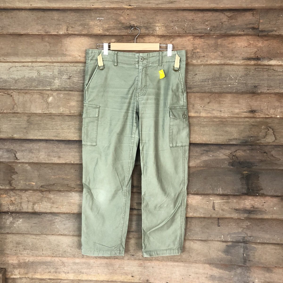 Japanese Brand CL Ctaite Melrose Green military Cargo Pants #2848 Size US 31 - 1 Thumbnail