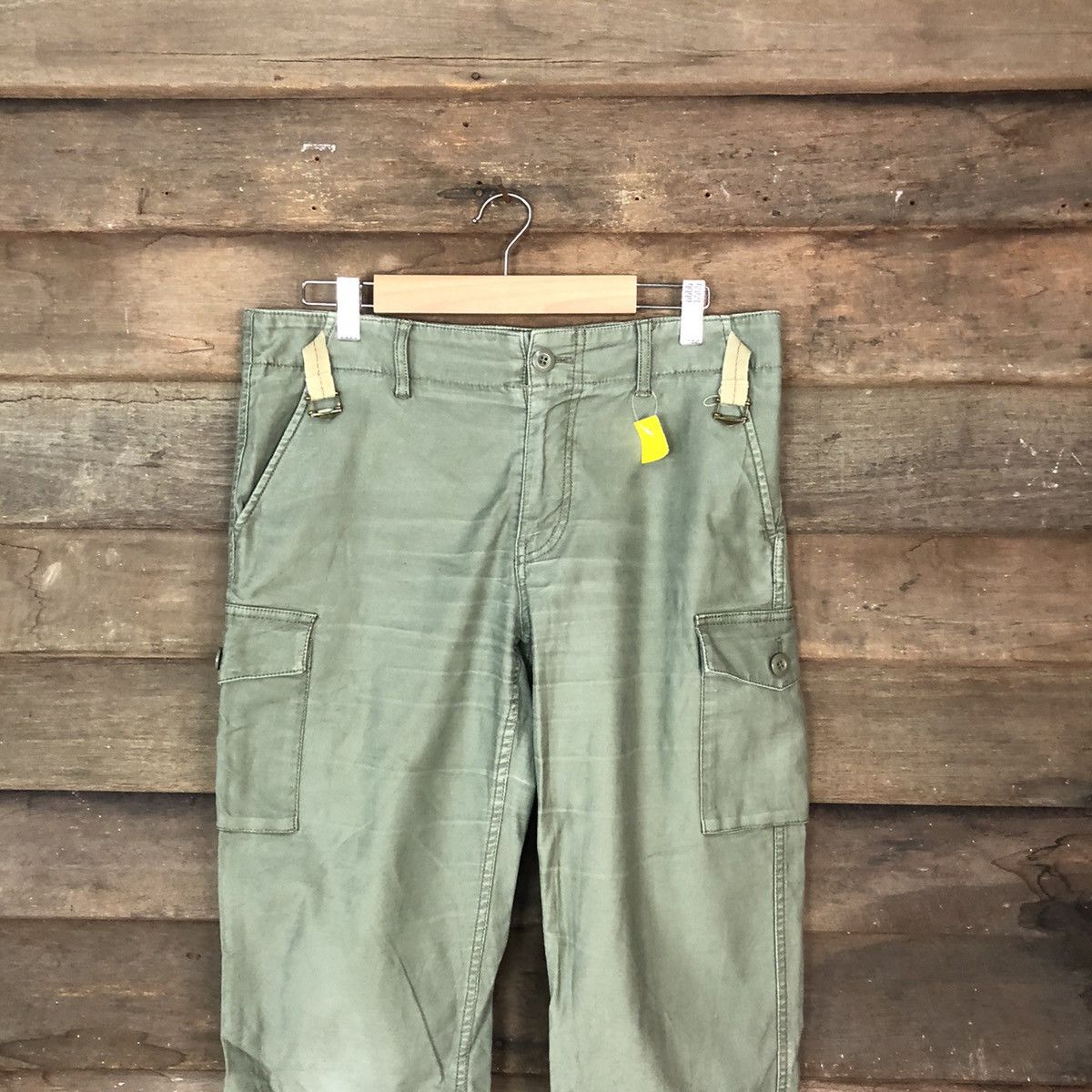 Japanese Brand CL Ctaite Melrose Green military Cargo Pants #2848 Size US 31 - 2 Thumbnail