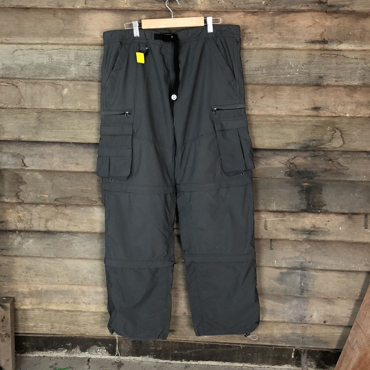 Japanese Brand DL Outdoor Life Grey utility multipocket Cargo Pants #2406 Size US 33 - 1 Thumbnail