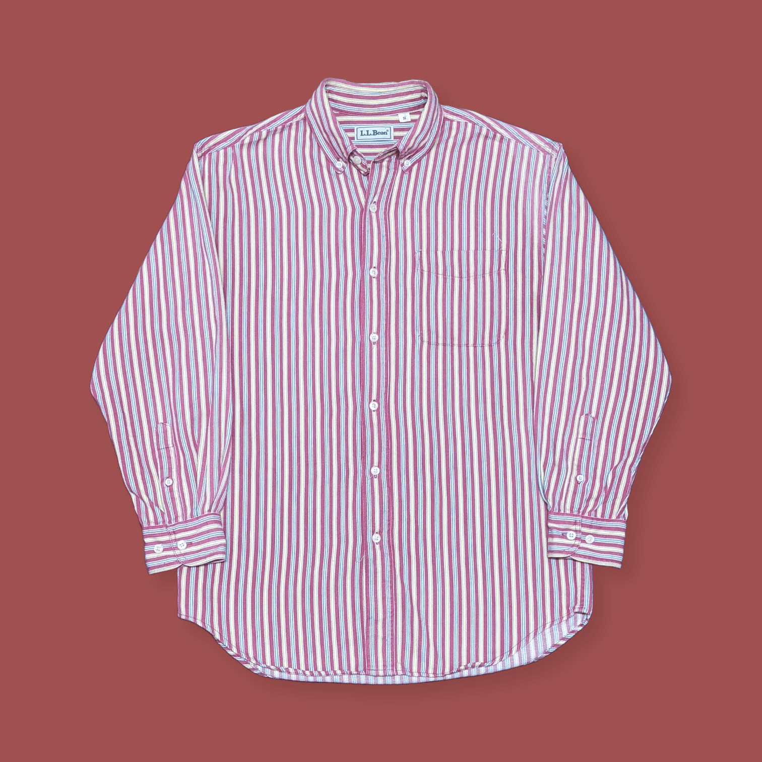 Flannel × L.L. Bean × Vintage Vintage LL Bean Vibrant Striped Flannel Shirt Size US S / EU 44-46 / 1 - 1 Thumbnail