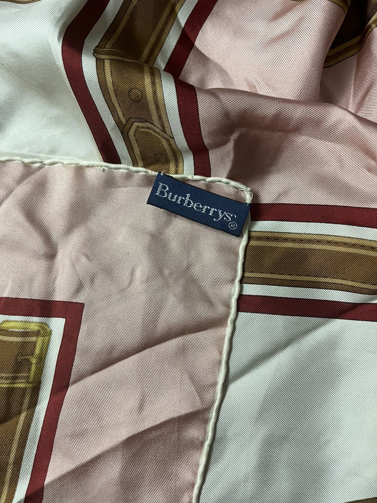 Burberry × Vintage Burberry’s Vintage 90s silk scarf Size ONE SIZE - 6 Thumbnail